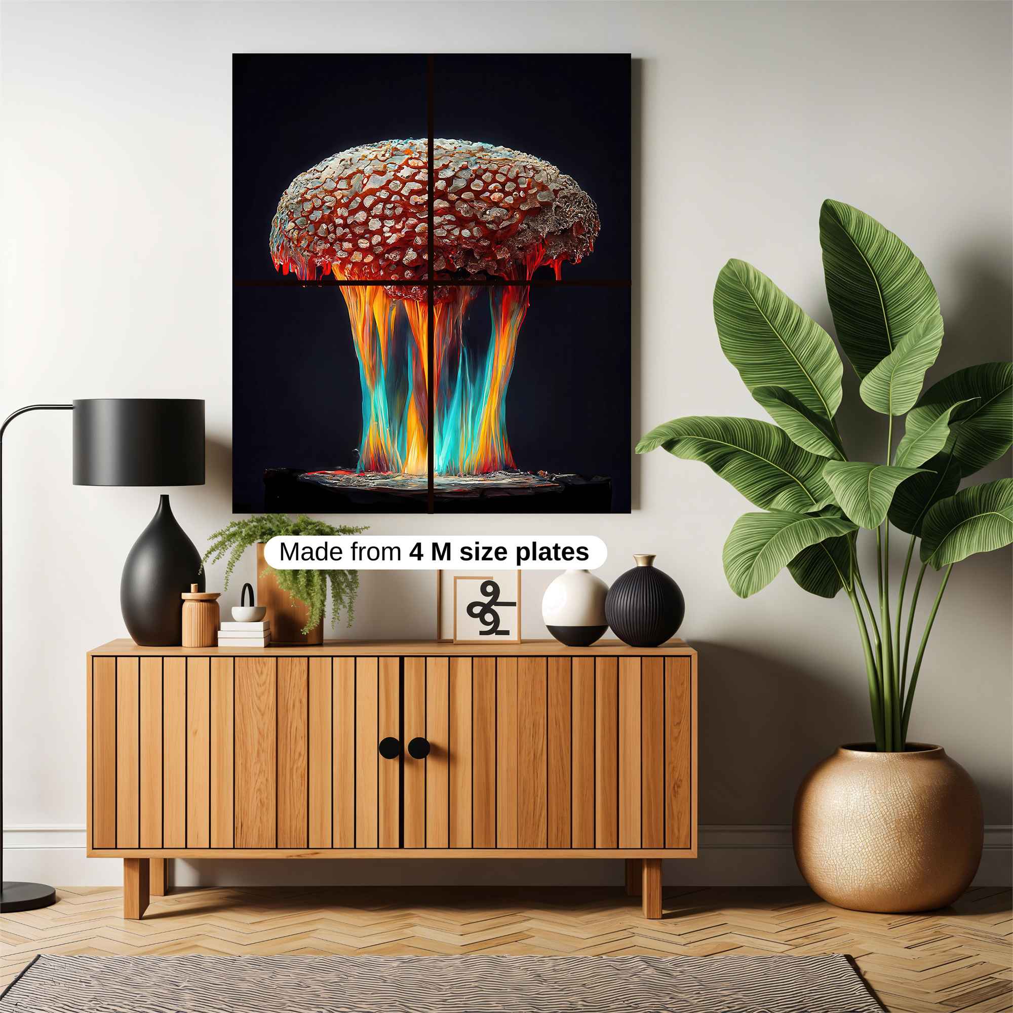 Mushroom Blaze Safe Wall Magnetic / M