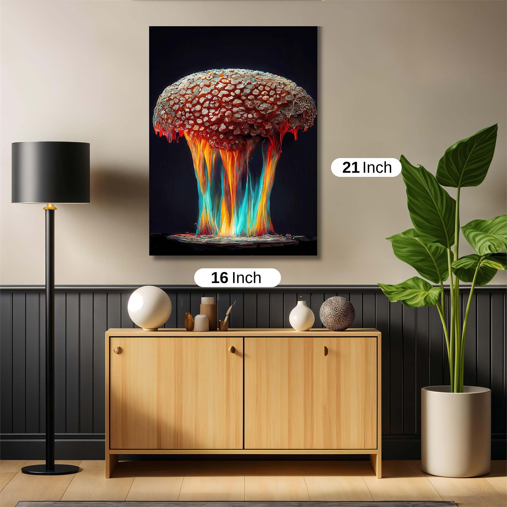 Mushroom Blaze Safe Wall Magnetic / M