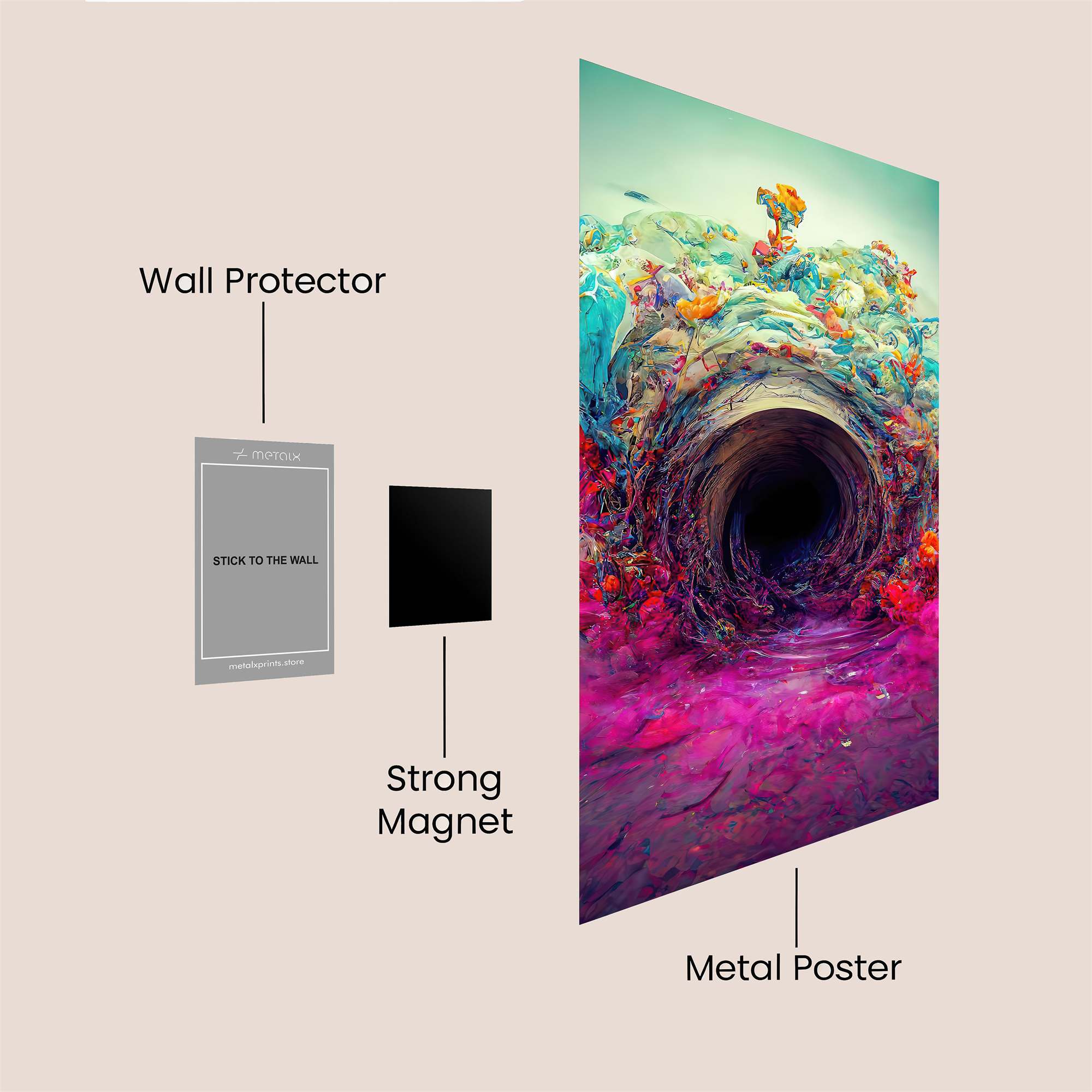 Portal Whimsy Safe Wall Magnetic / M