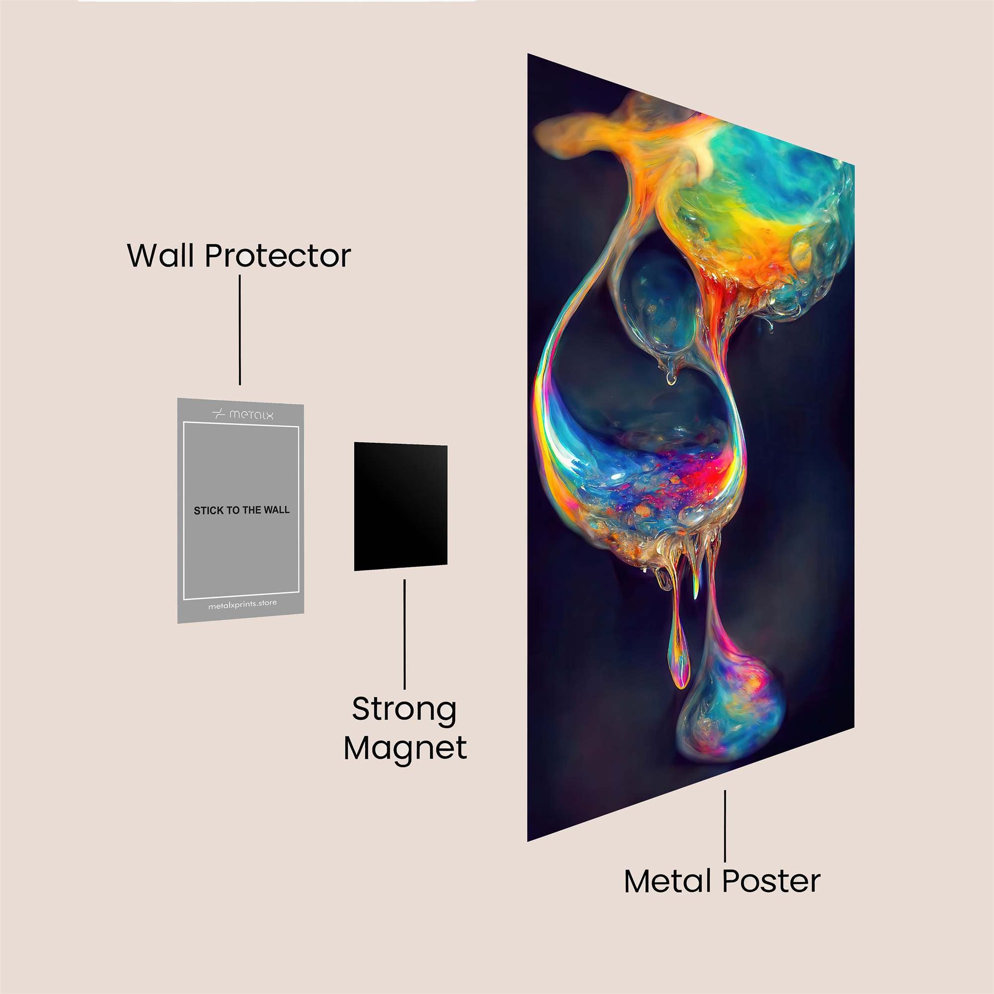 Colorful Dream Safe Wall Magnetic / M