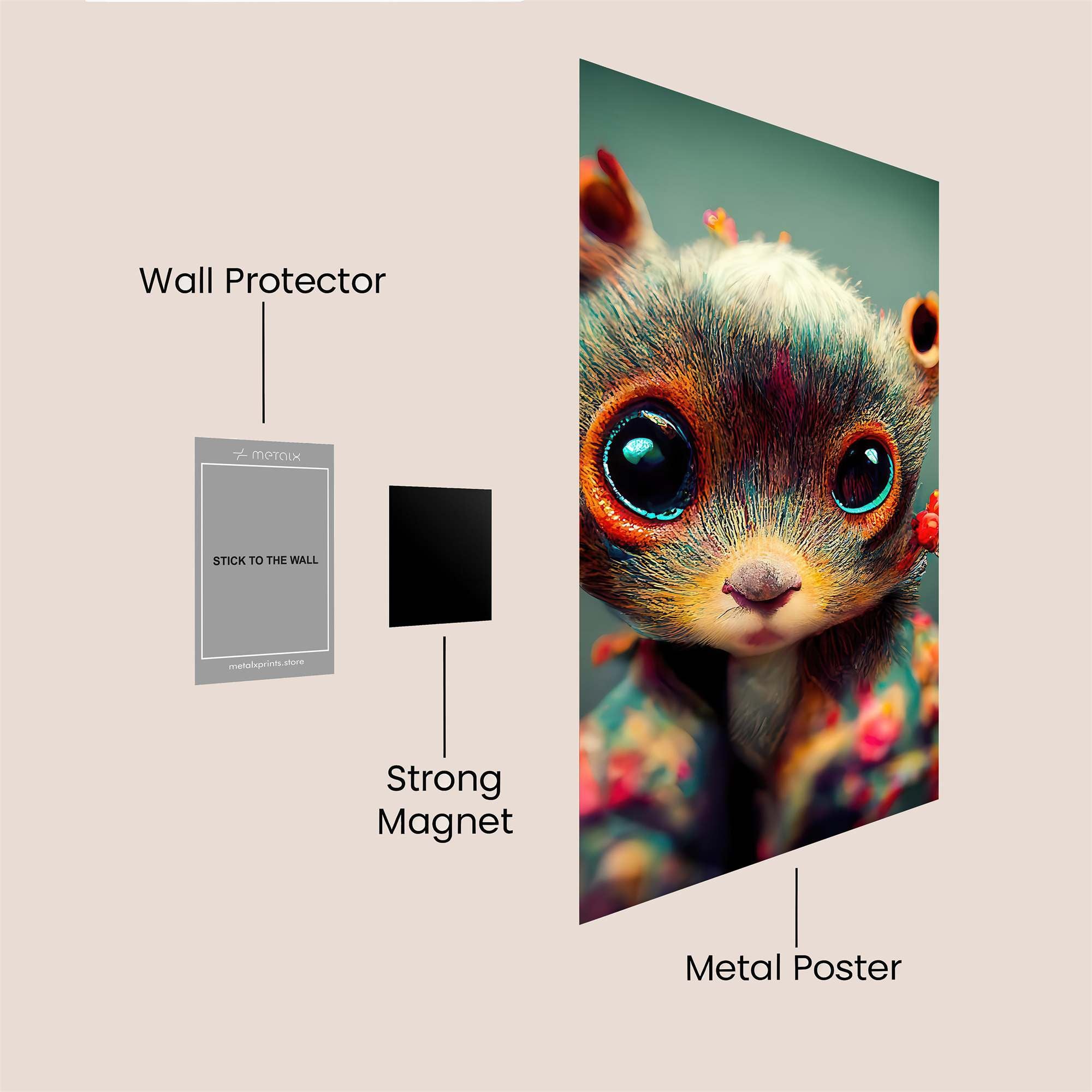 FloralWhimsy Safe Wall Magnetic / M