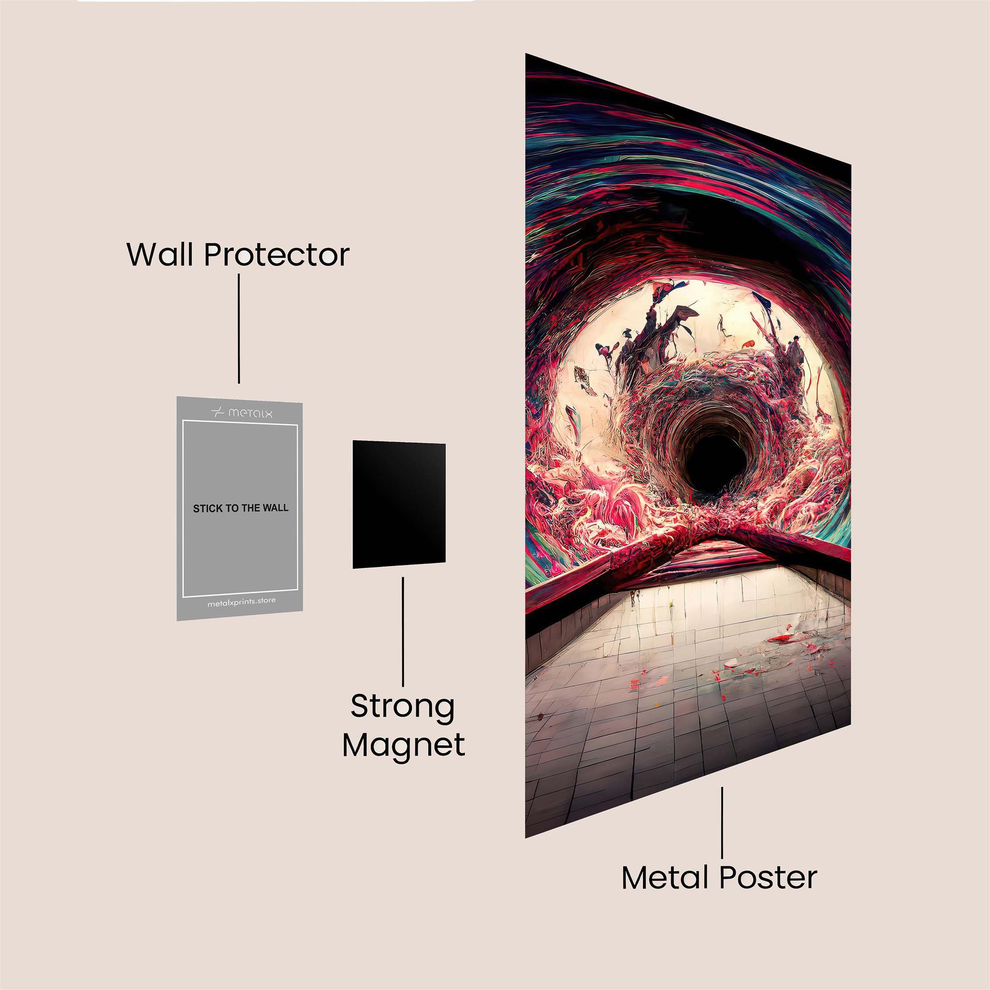 Vortex Nightmare Safe Wall Magnetic / M