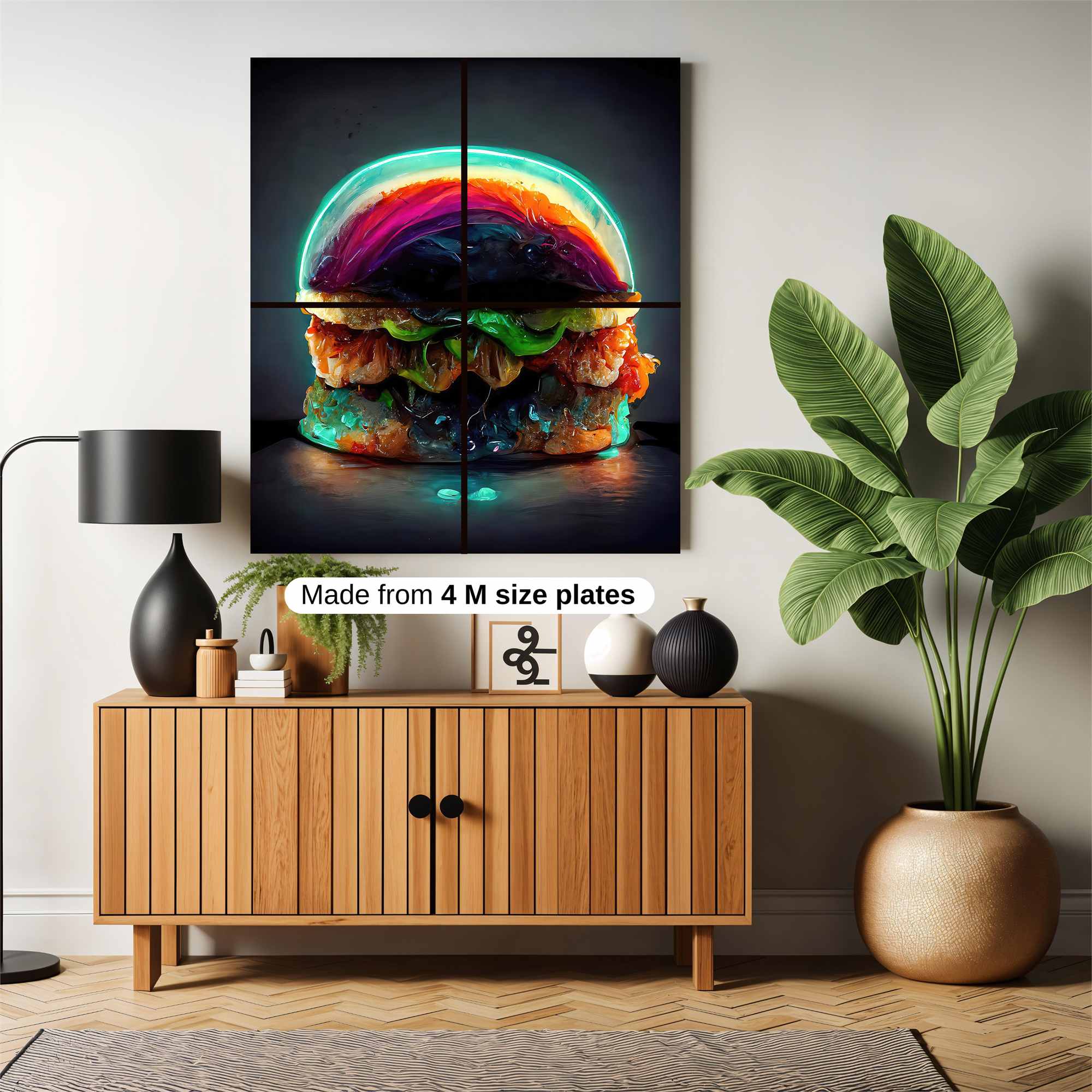 Burger Glow Safe Wall Magnetic / M