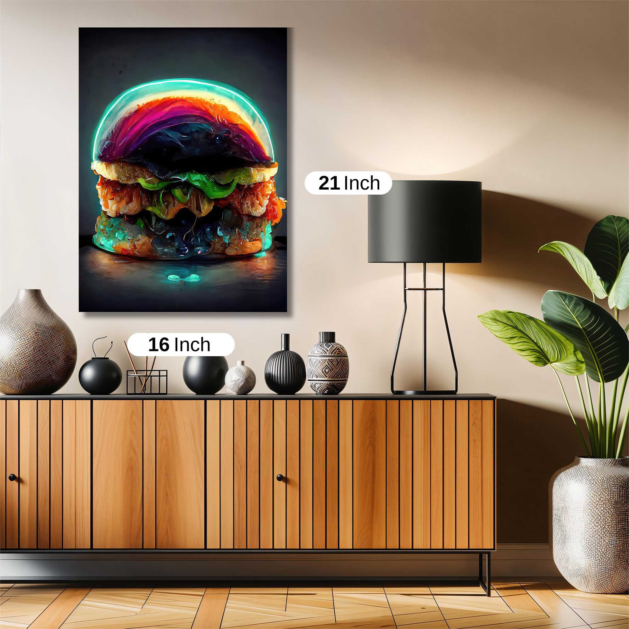 Burger Glow Safe Wall Magnetic / M