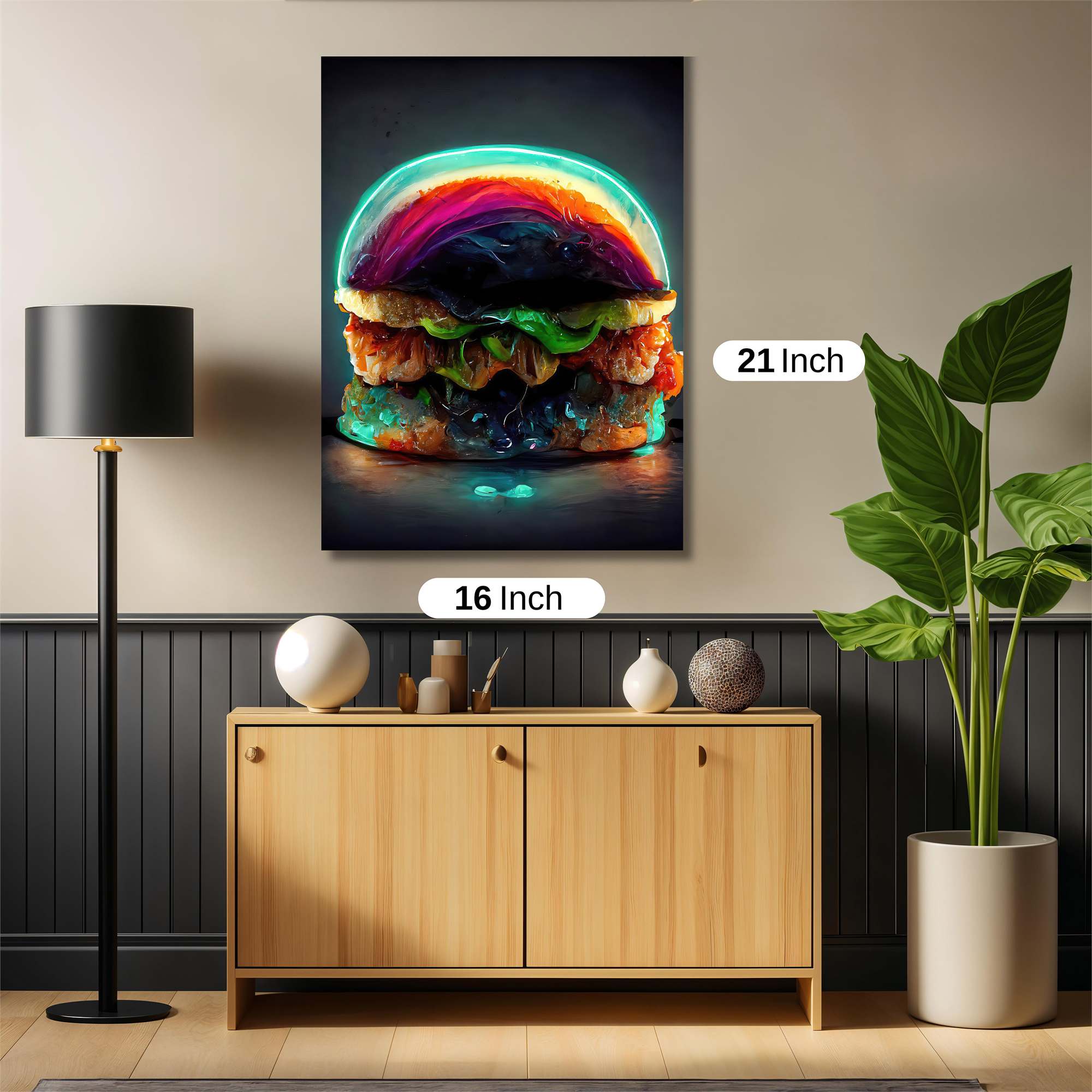 Burger Glow Safe Wall Magnetic / M