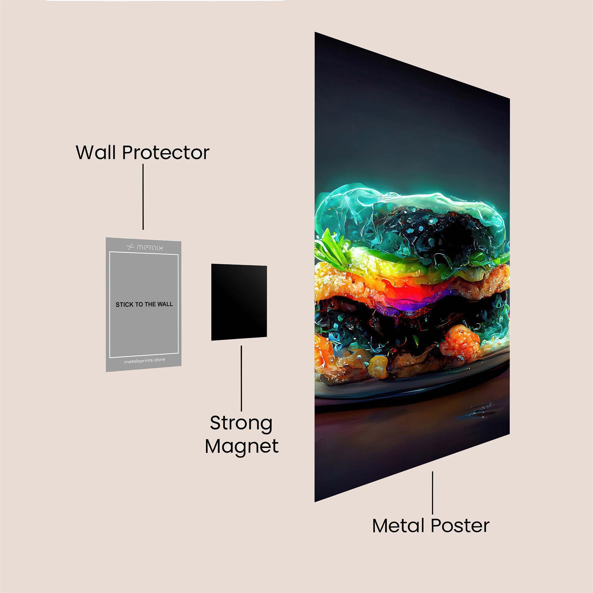 Neon Feast Safe Wall Magnetic / M