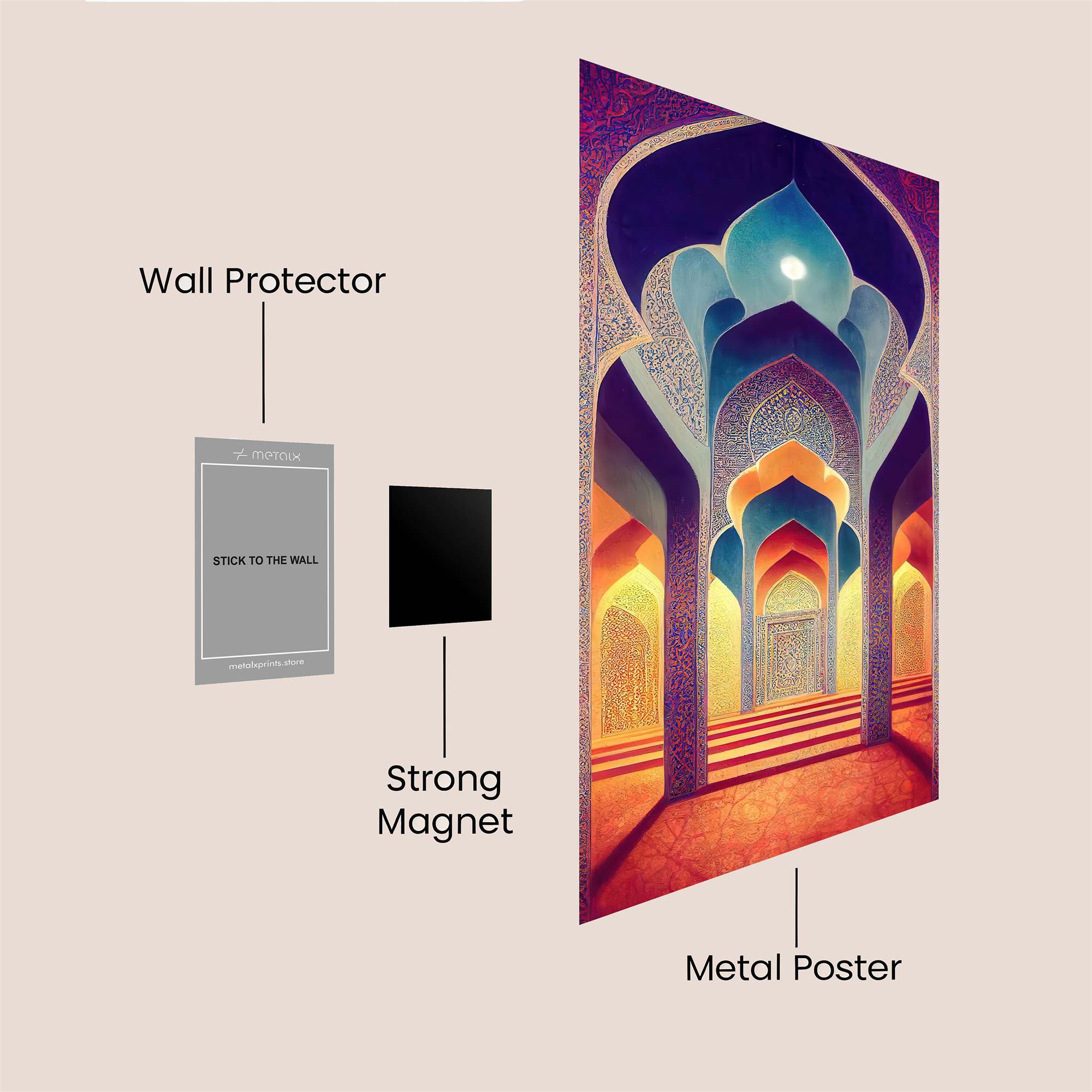 Mystic Arches Safe Wall Magnetic / M