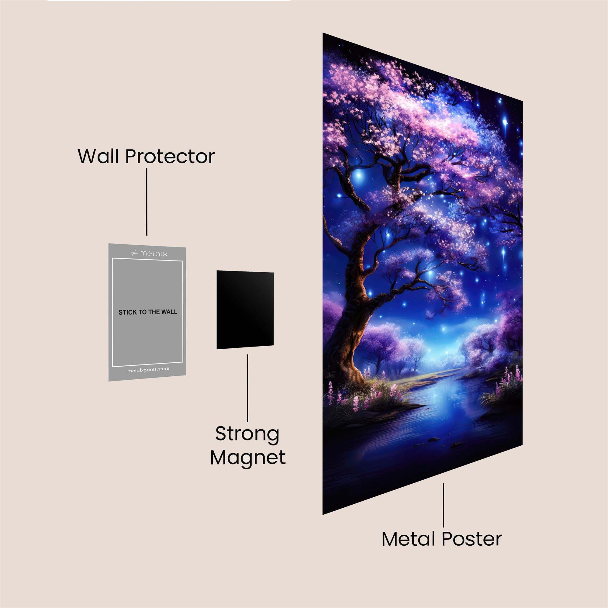 Starlit Serenity Safe Wall Magnetic / M