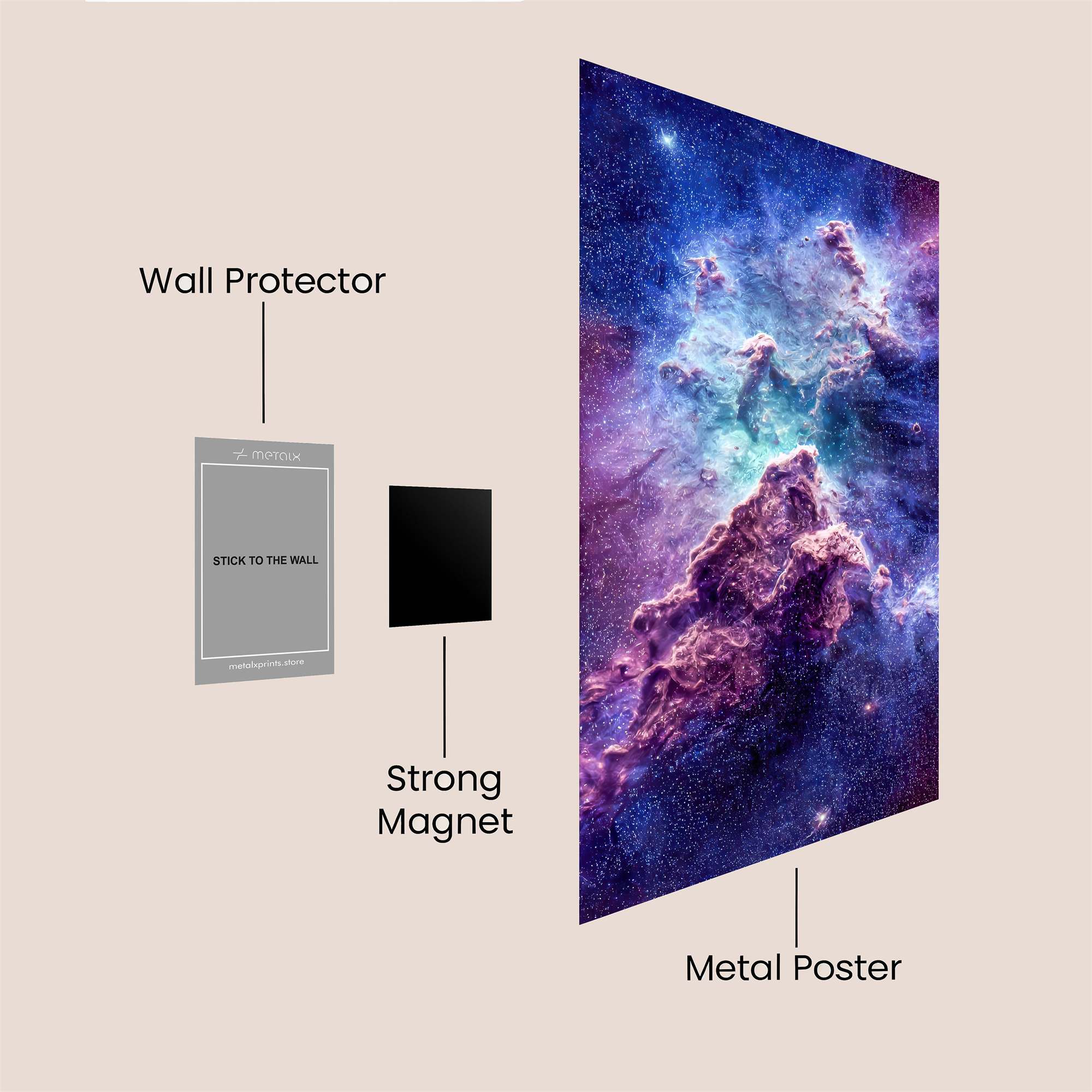 Cosmic Serenity Safe Wall Magnetic / M