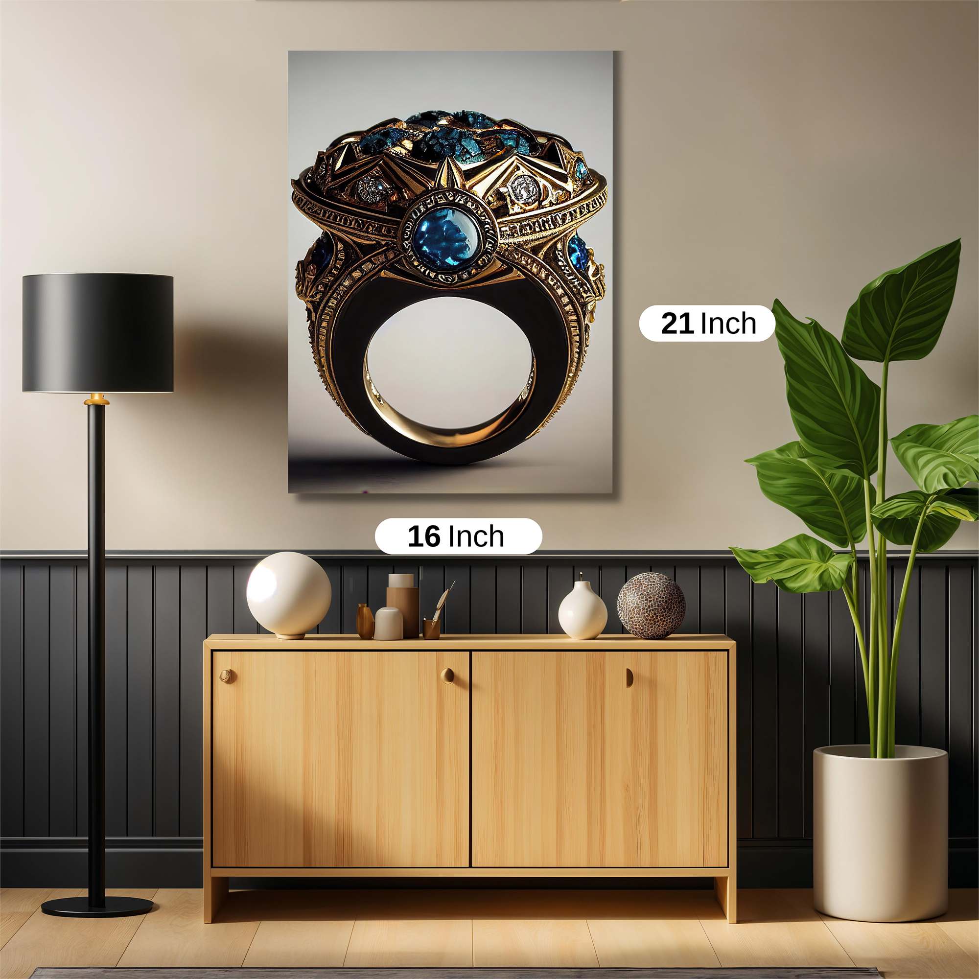 Azure Majesty Safe Wall Magnetic / M