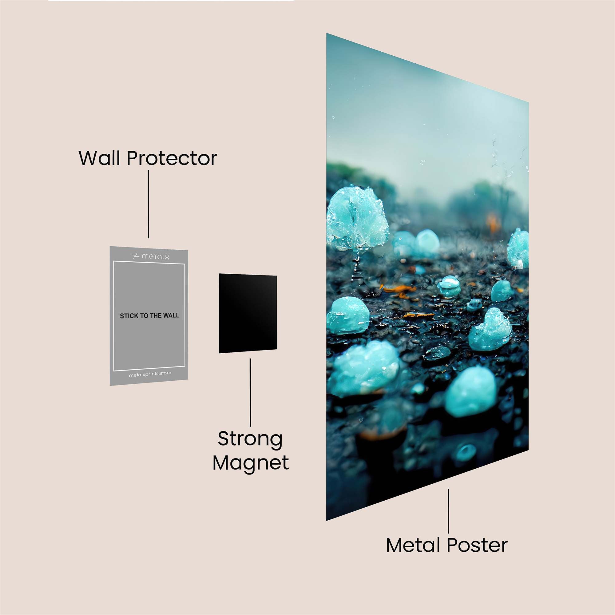 Hailstorm Whimsy Safe Wall Magnetic / M