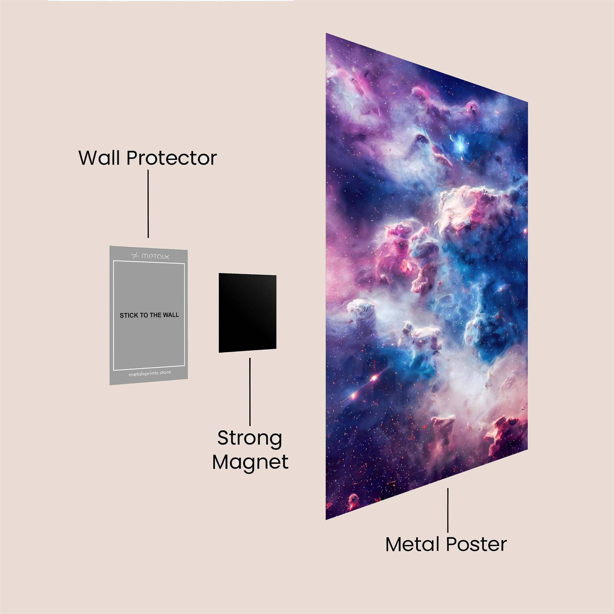 Nebula Dreamscape Safe Wall Magnetic / M