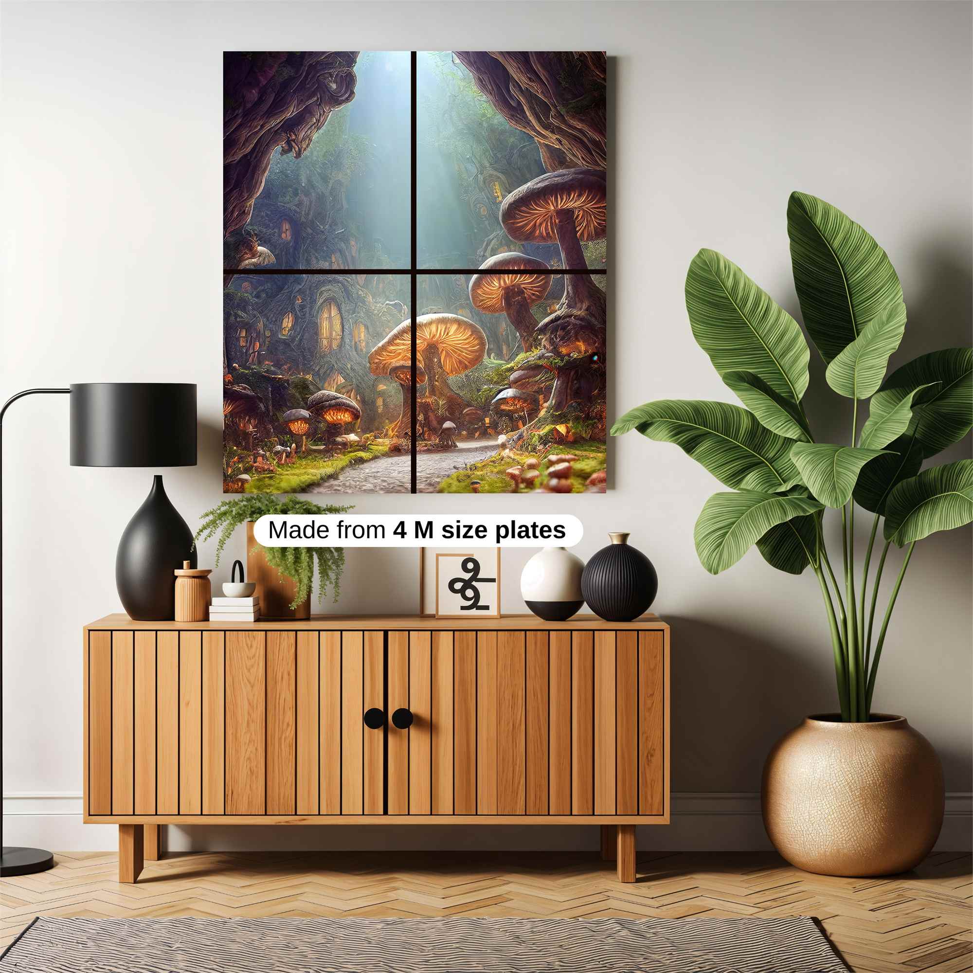 MushroomWhimsy Safe Wall Magnetic / M