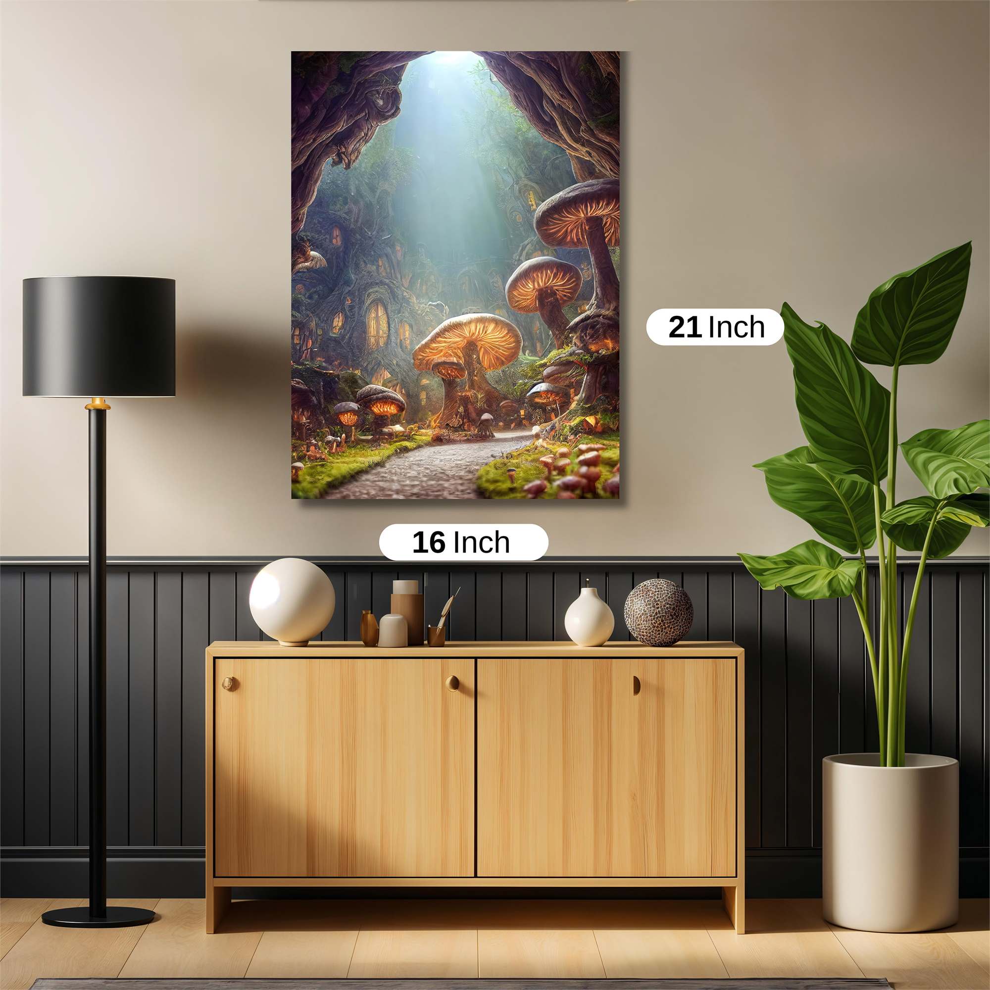 MushroomWhimsy Safe Wall Magnetic / M