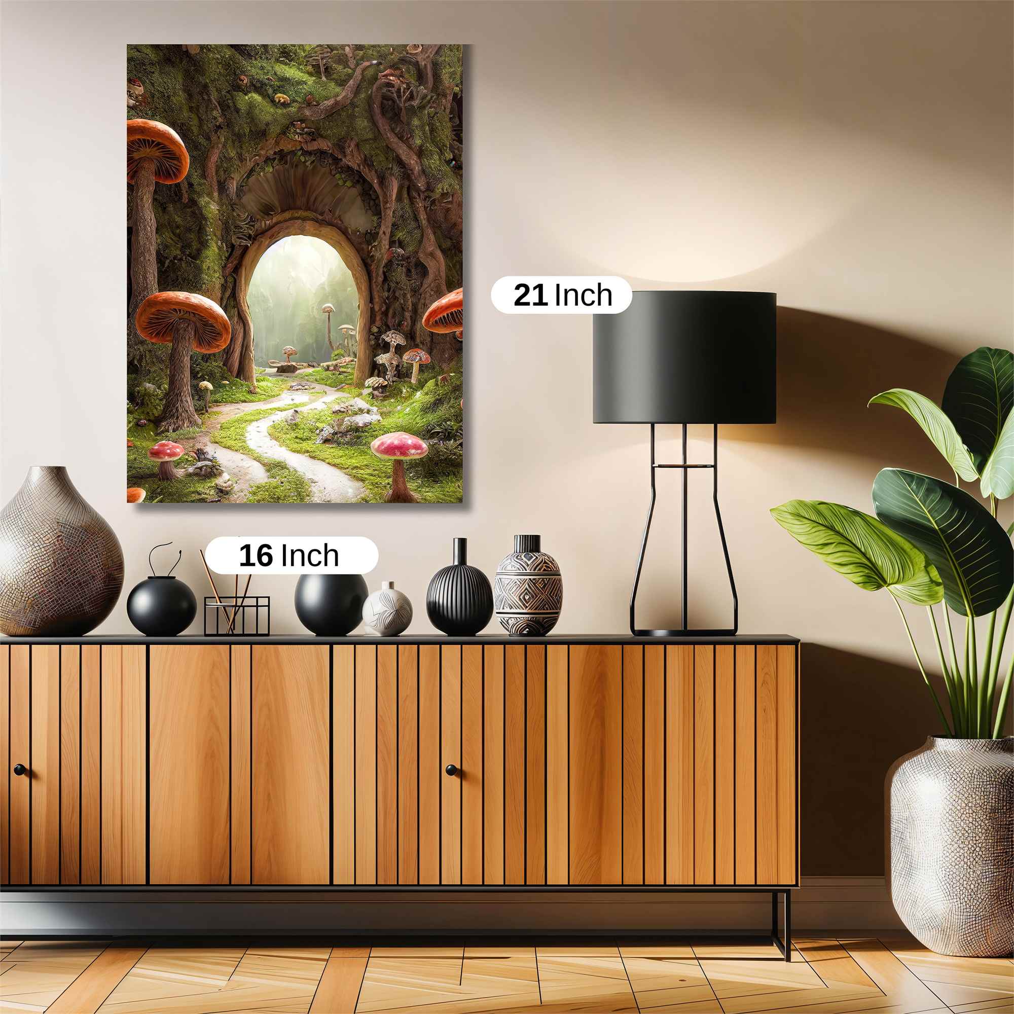 Mushroom Enchantment Safe Wall Magnetic / M