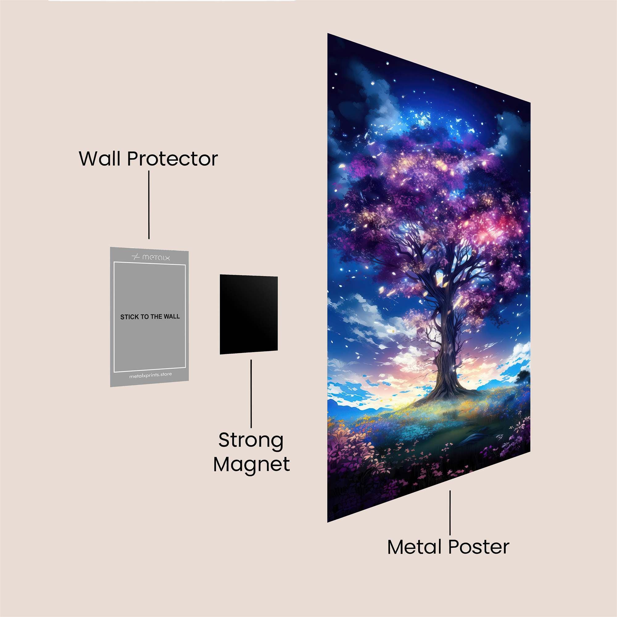 Cosmic Serenity Safe Wall Magnetic / M