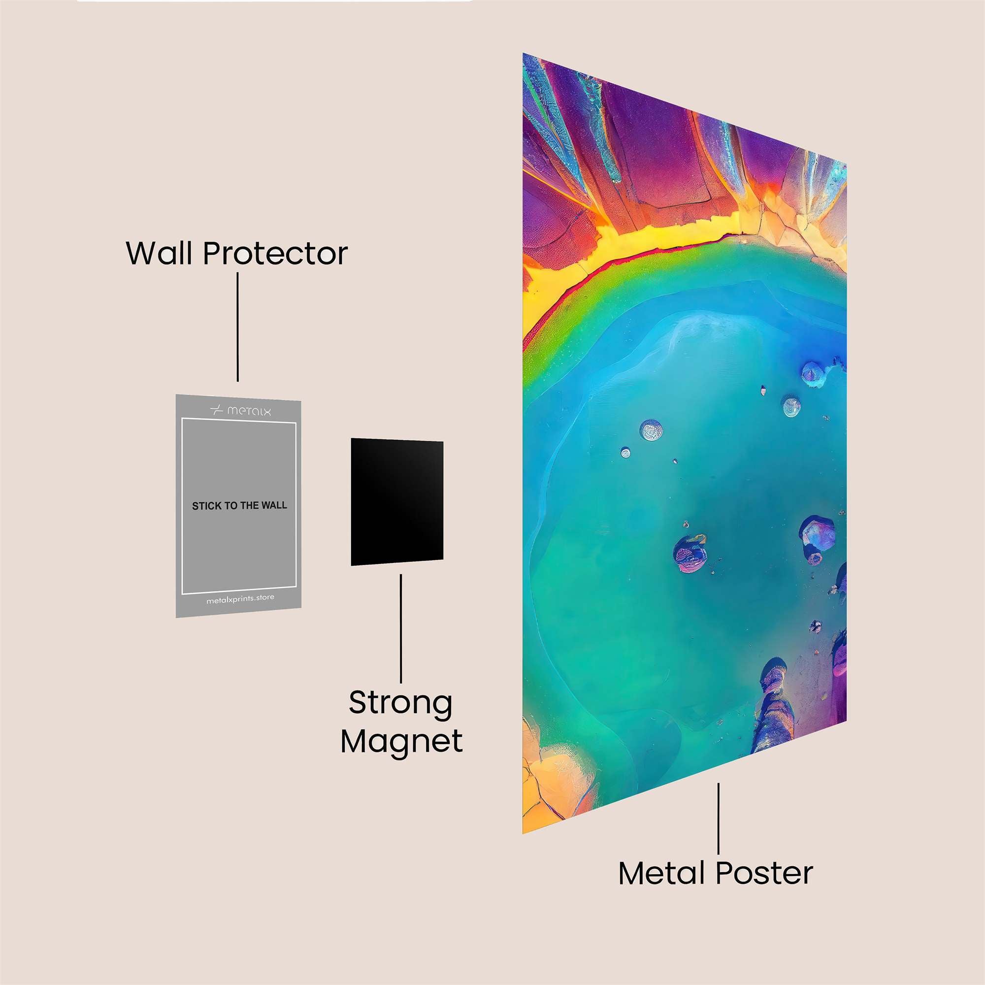 Aurora Tranquil Safe Wall Magnetic / M