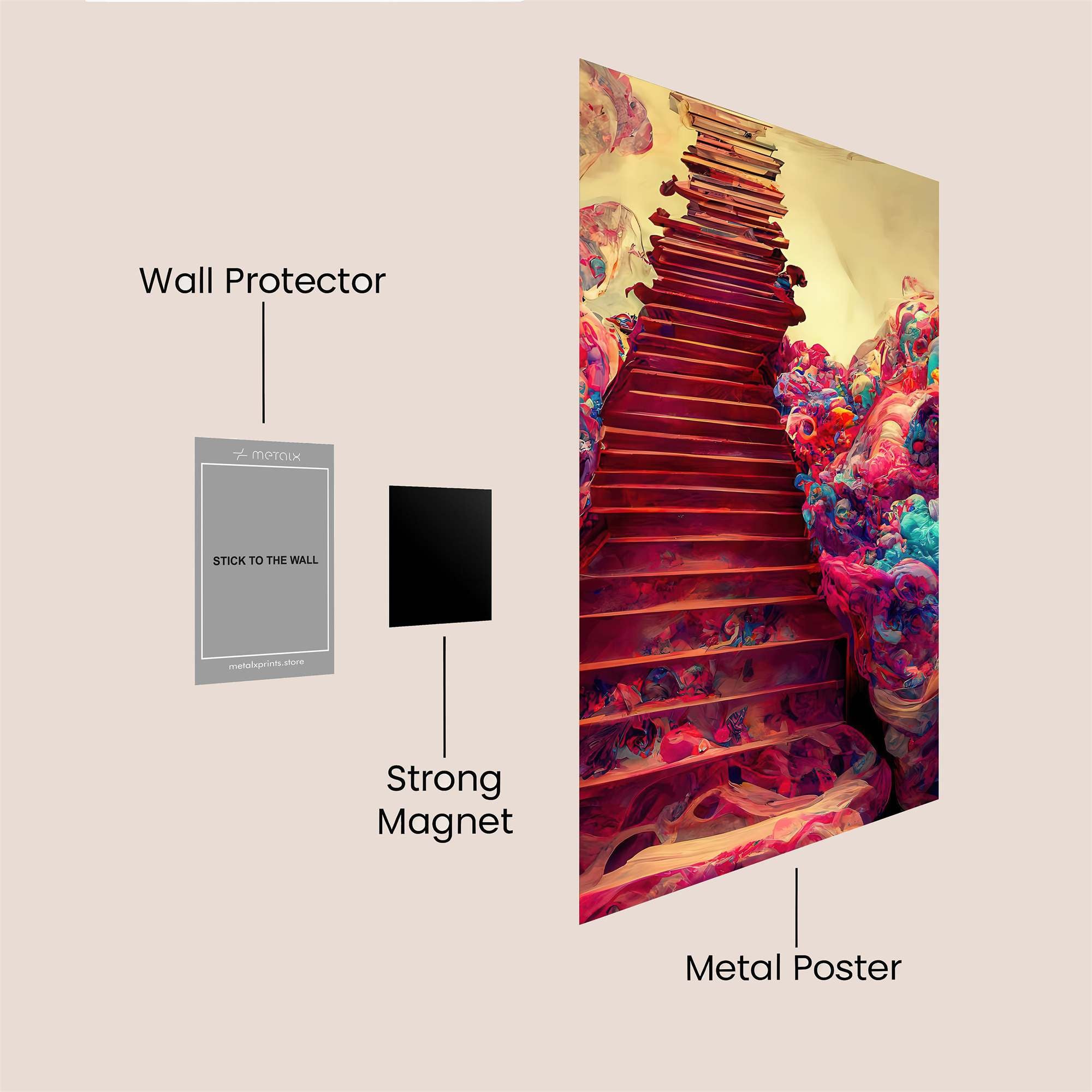 Stairway Dreamscape Safe Wall Magnetic / M