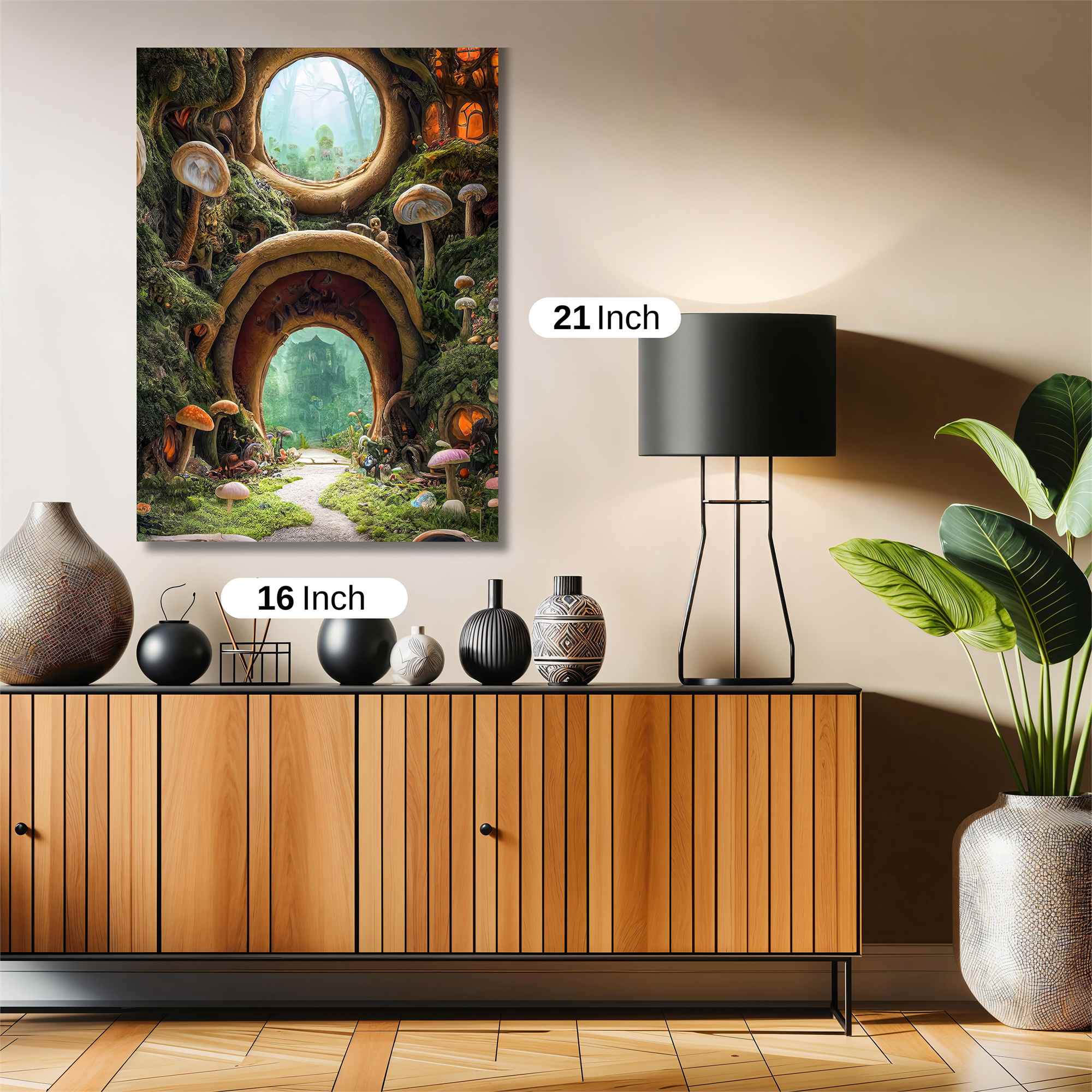 Mushroom Whimsy Safe Wall Magnetic / M