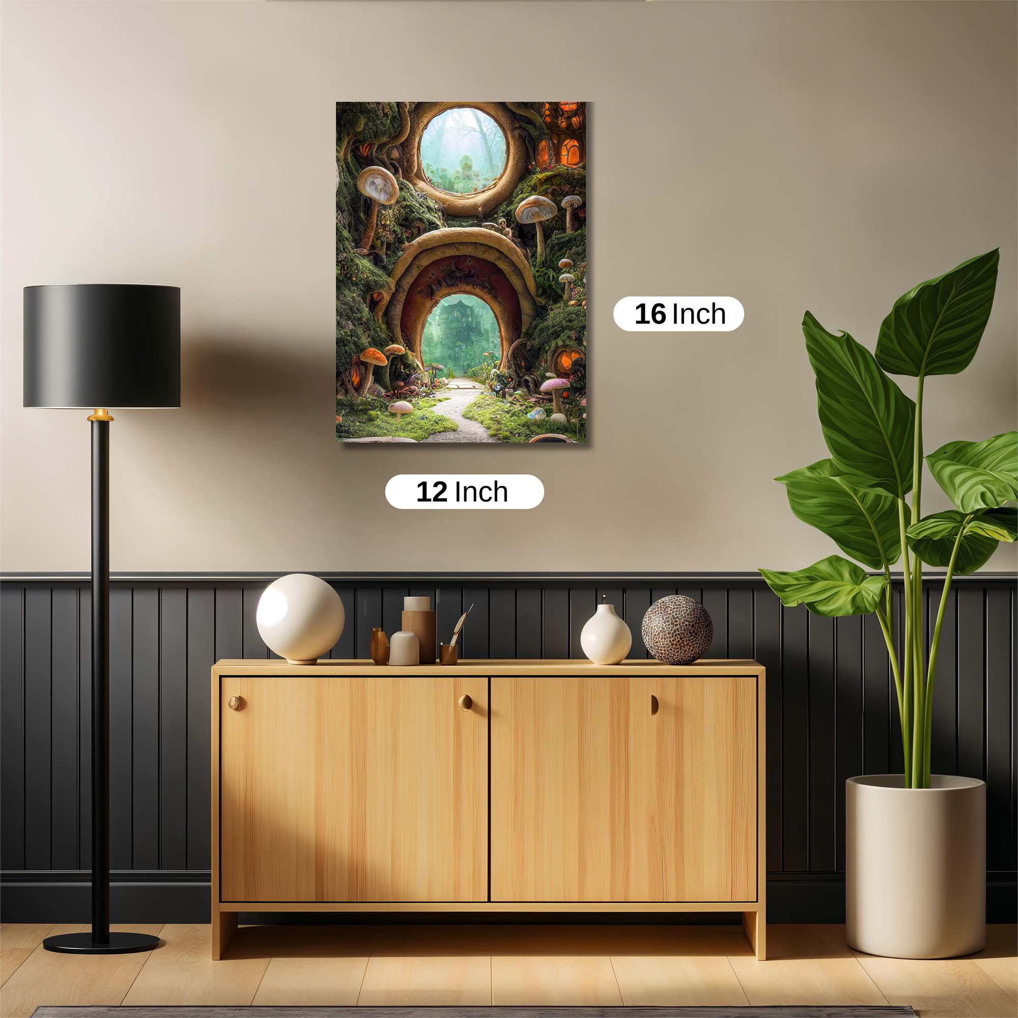 Mushroom Whimsy Safe Wall Magnetic / M