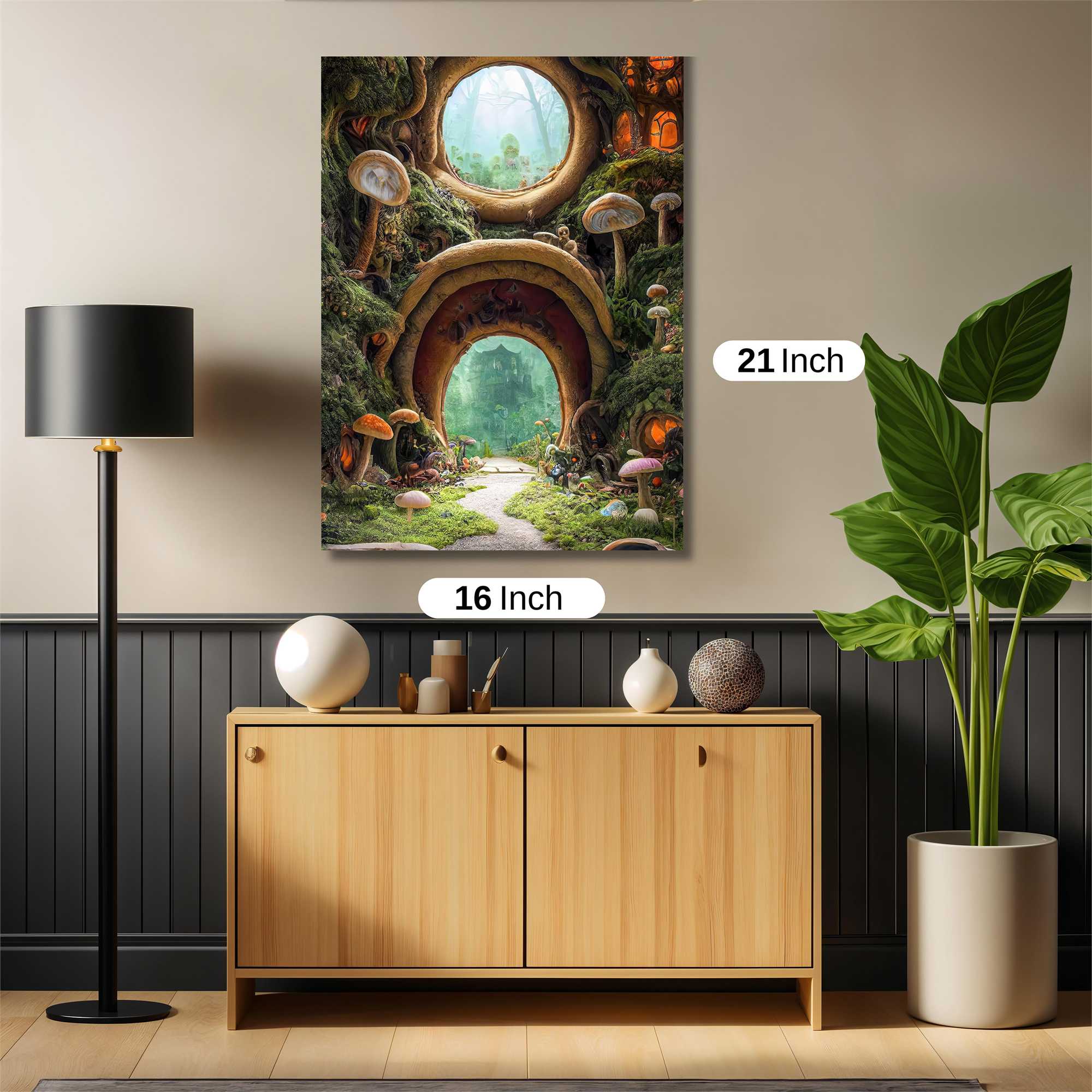 Mushroom Whimsy Safe Wall Magnetic / M