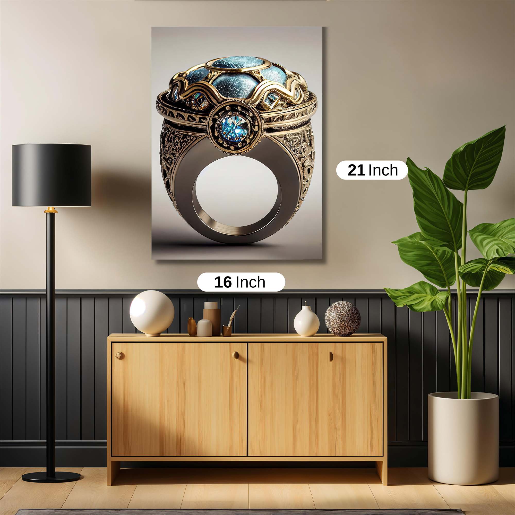 Azure Majesty Safe Wall Magnetic / M