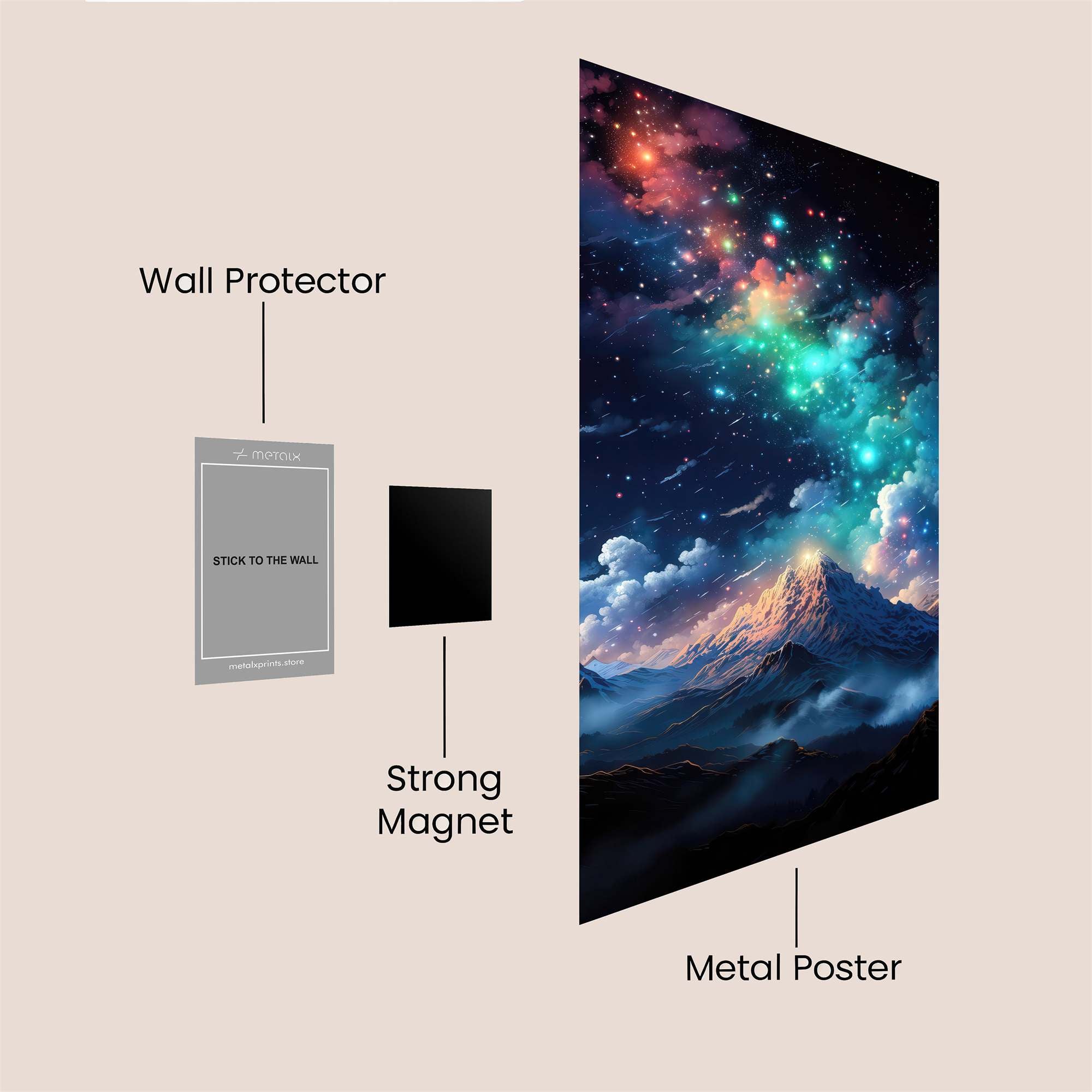 Cosmic Serenity Safe Wall Magnetic / M