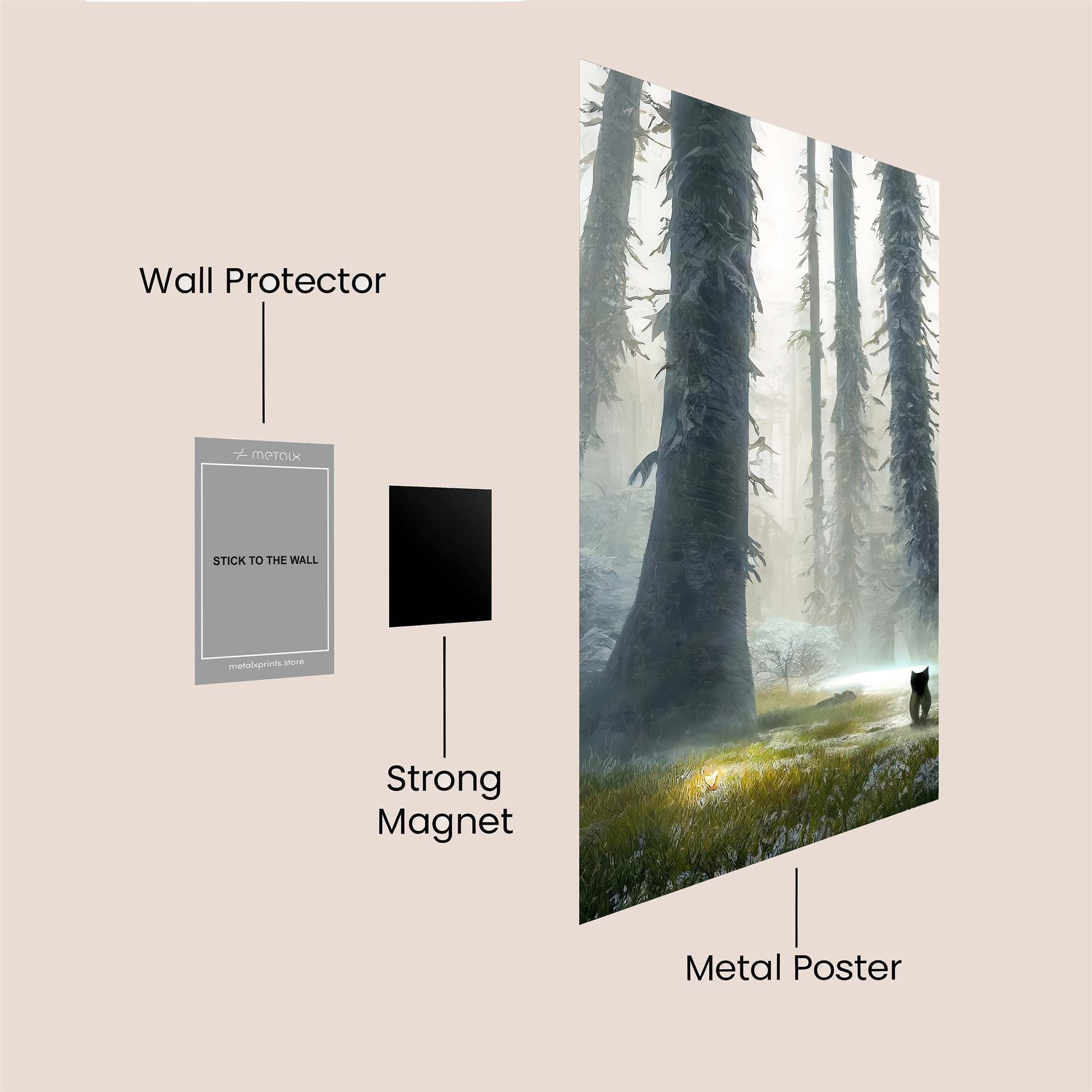 ForestWhisper Safe Wall Magnetic / M