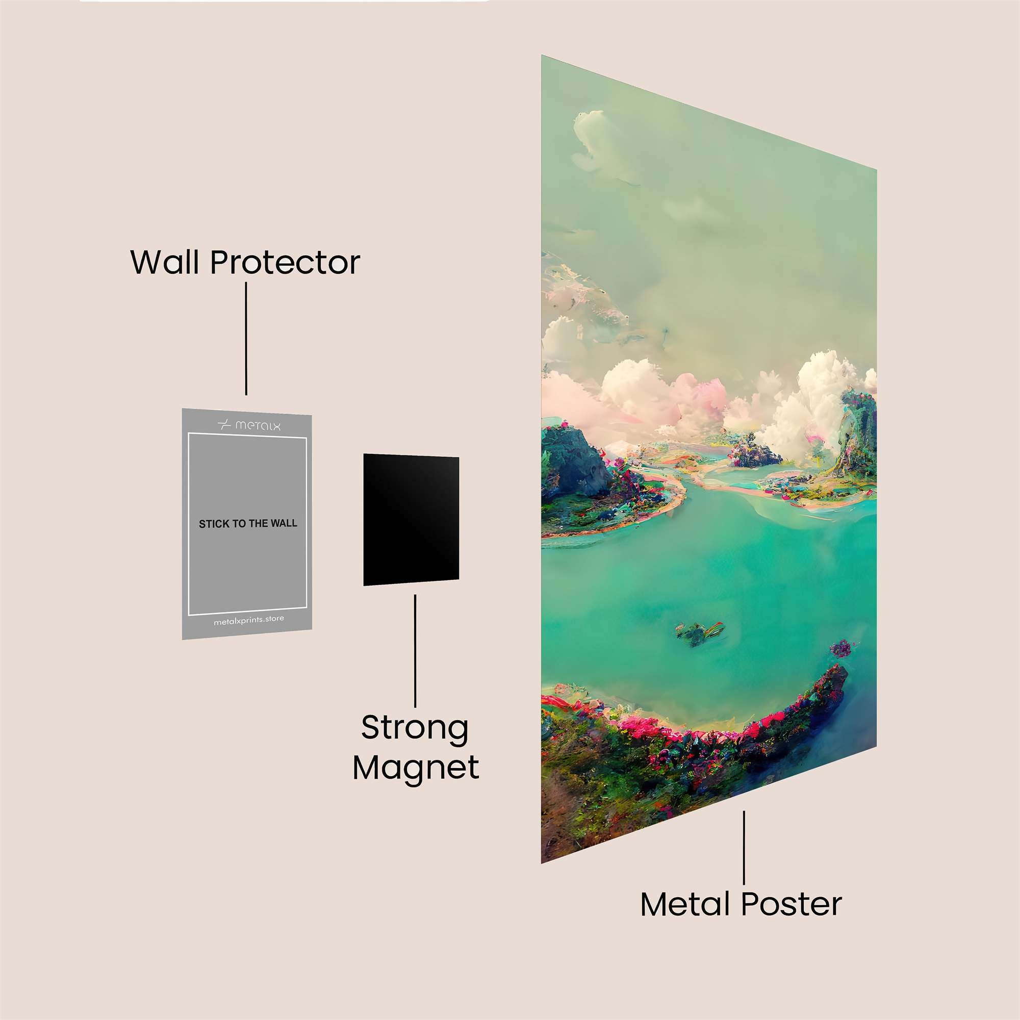 Luminous Tranquility Safe Wall Magnetic / M