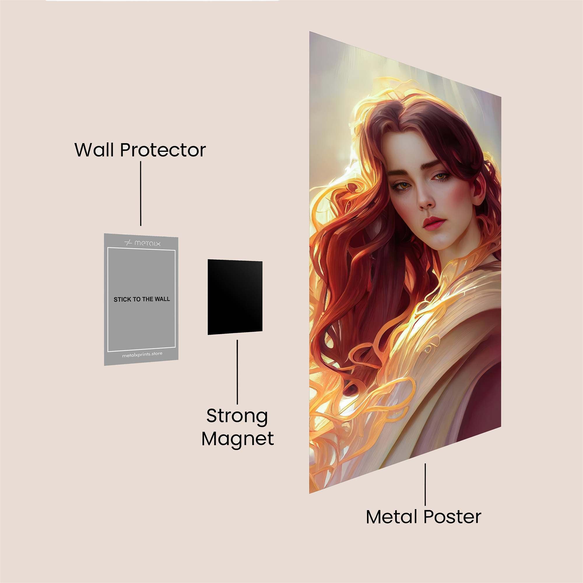 Sunlit Serenity Safe Wall Magnetic / M