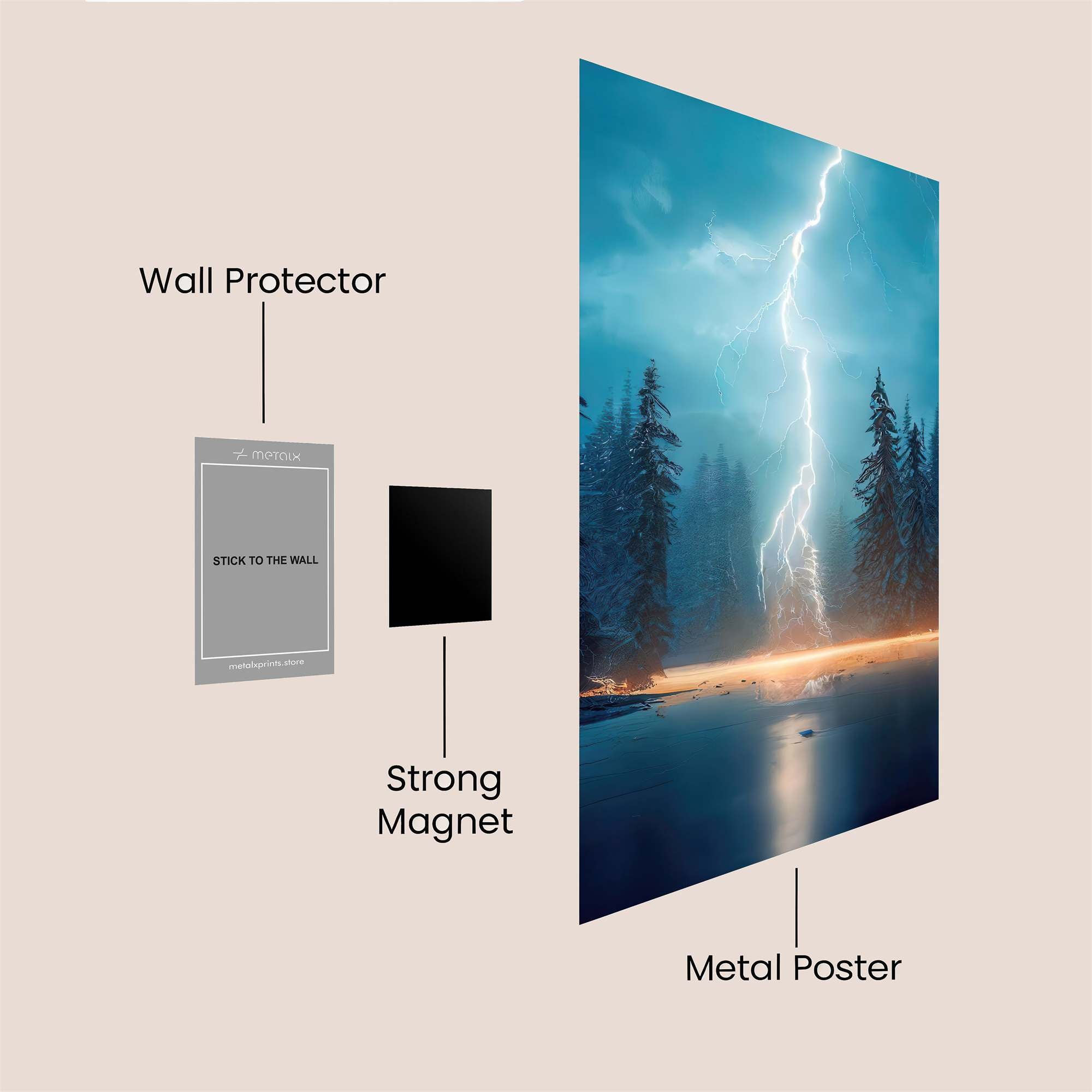 Thunderous Serenity Safe Wall Magnetic / M