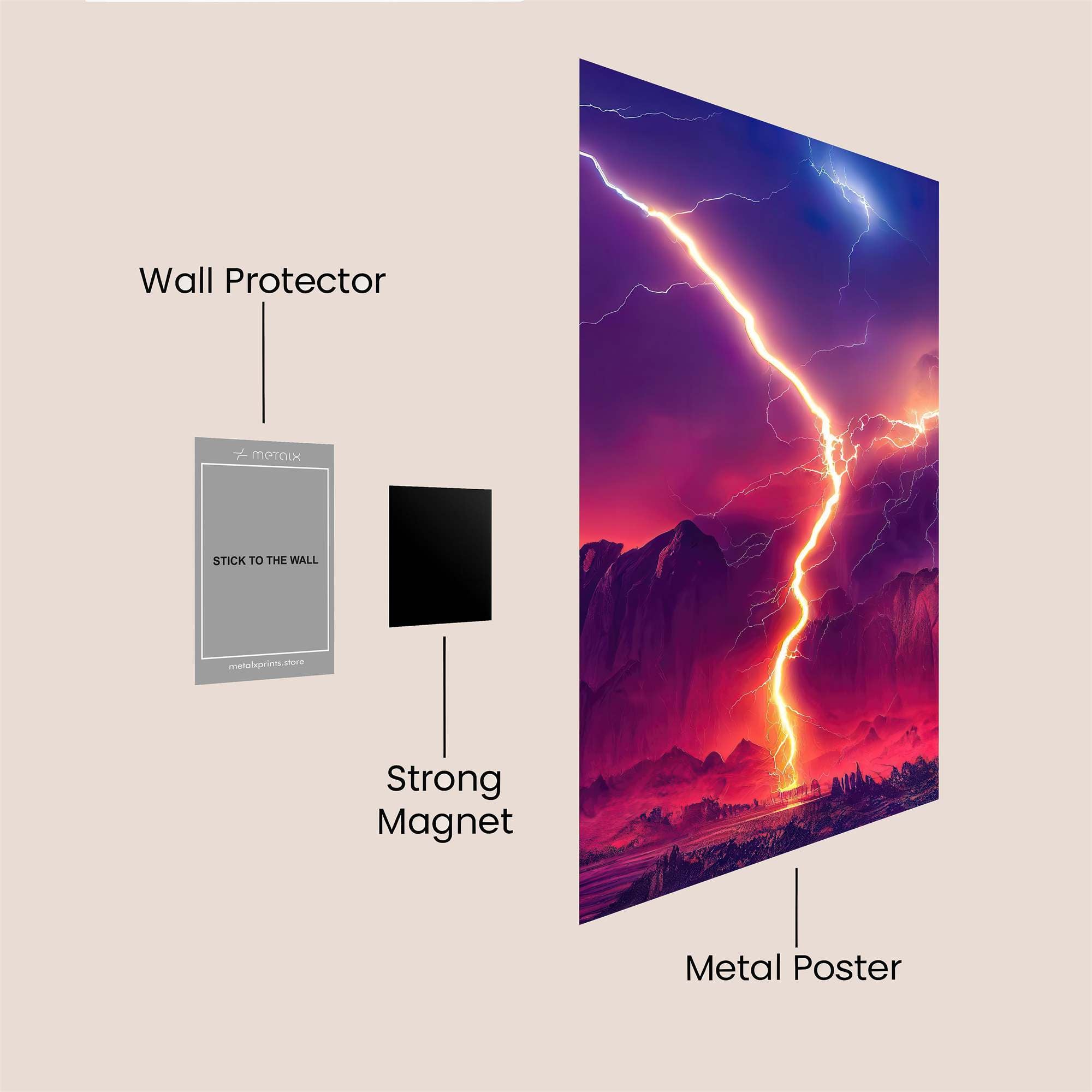 Thunderous Fury Safe Wall Magnetic / M