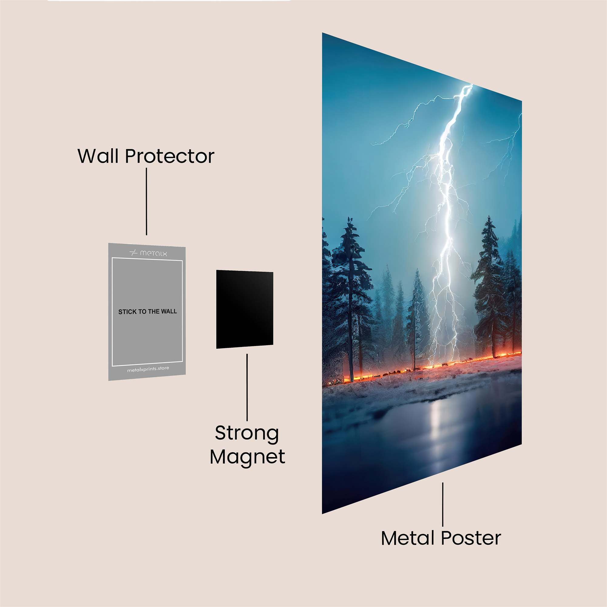 Lightning Serenity Safe Wall Magnetic / M