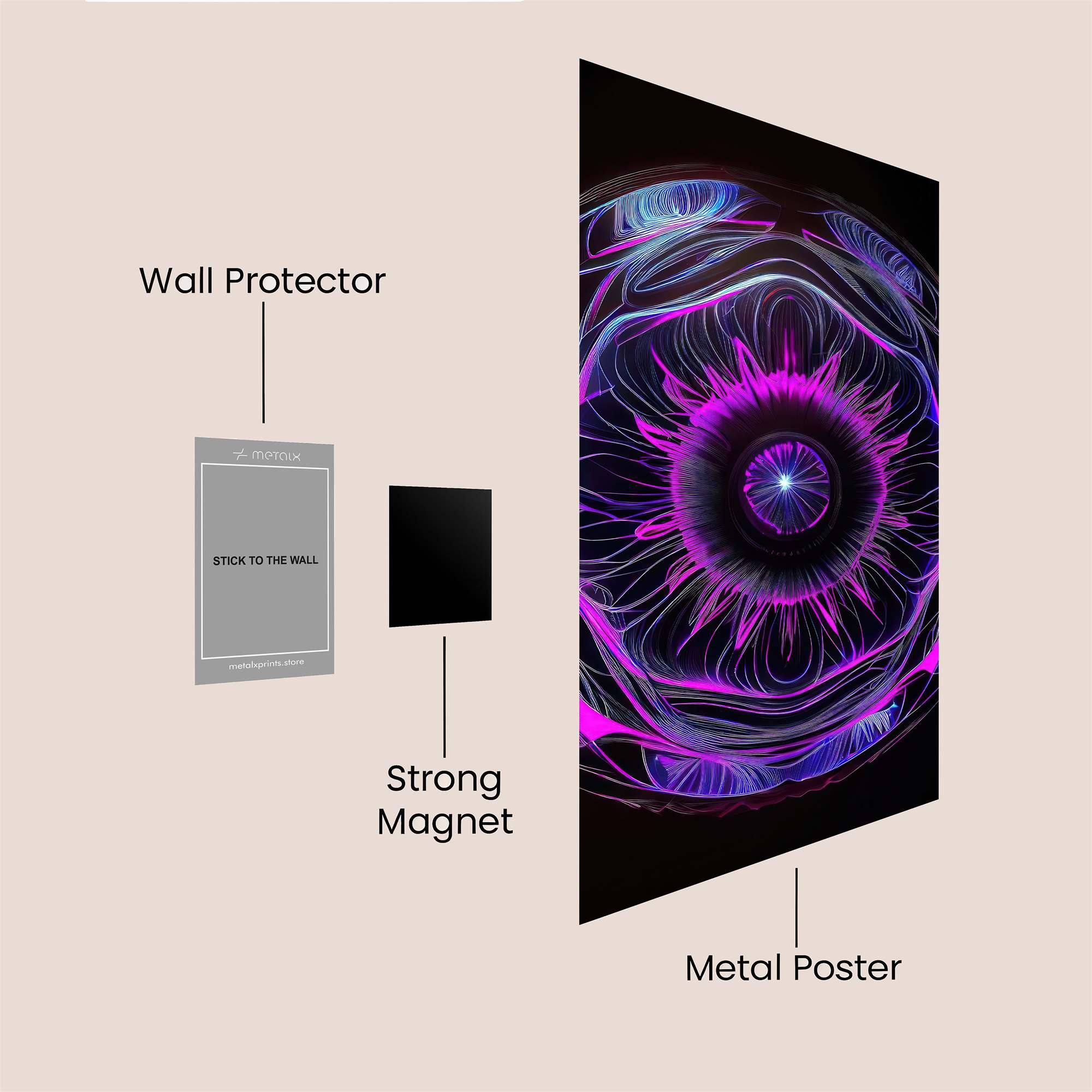 Mandala Dream Safe Wall Magnetic / M