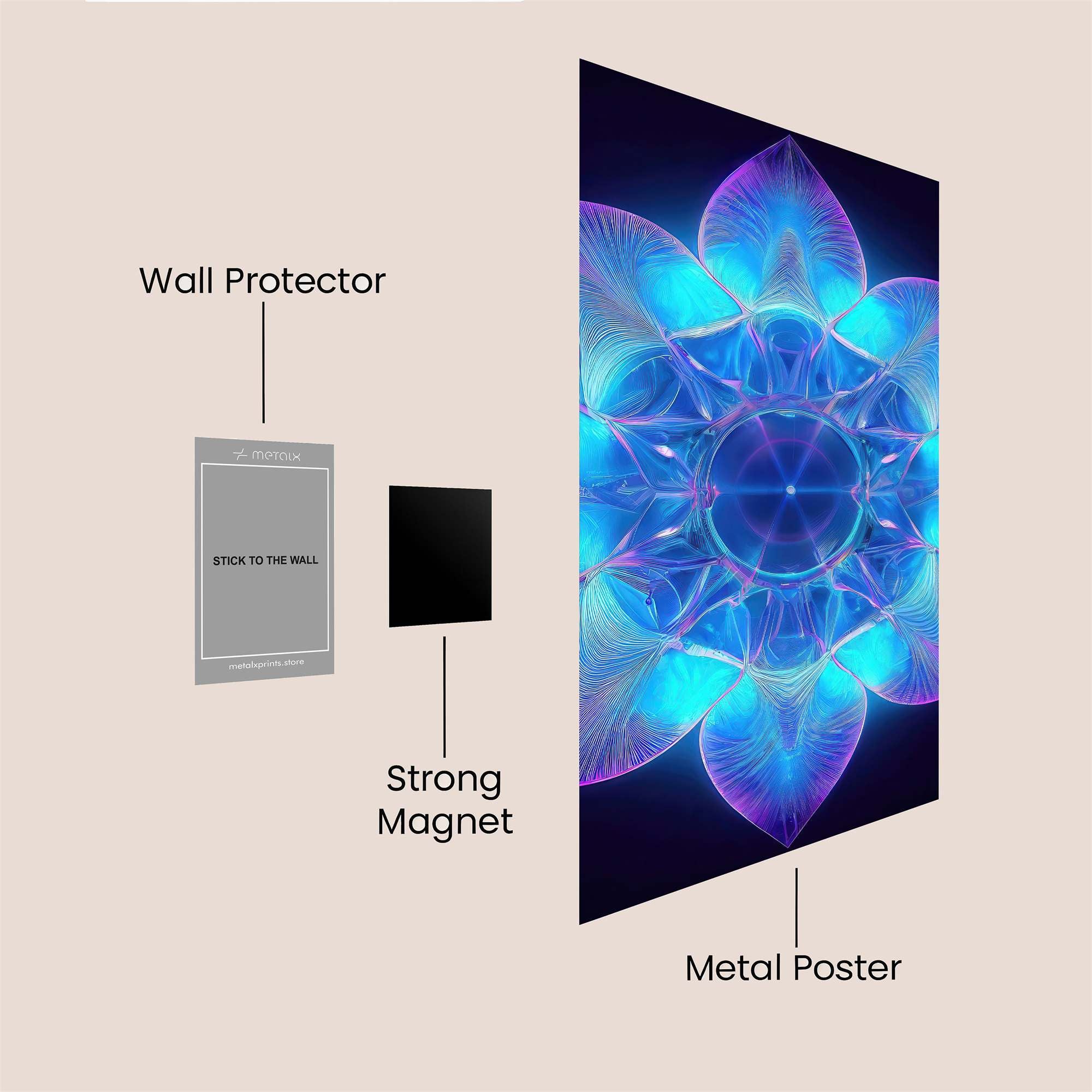 Luminous Bloom Safe Wall Magnetic / M