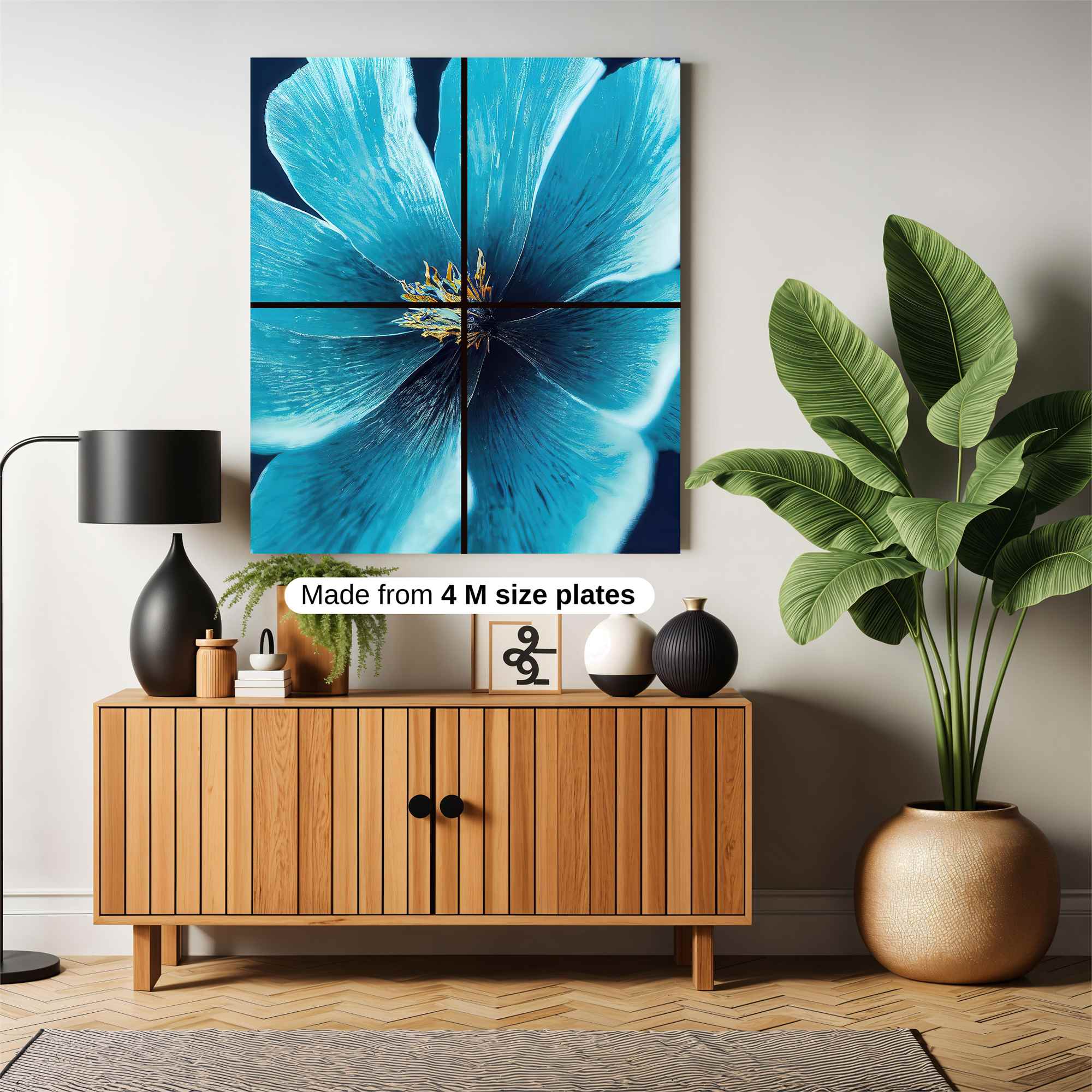 Blue Serenity Safe Wall Magnetic / M