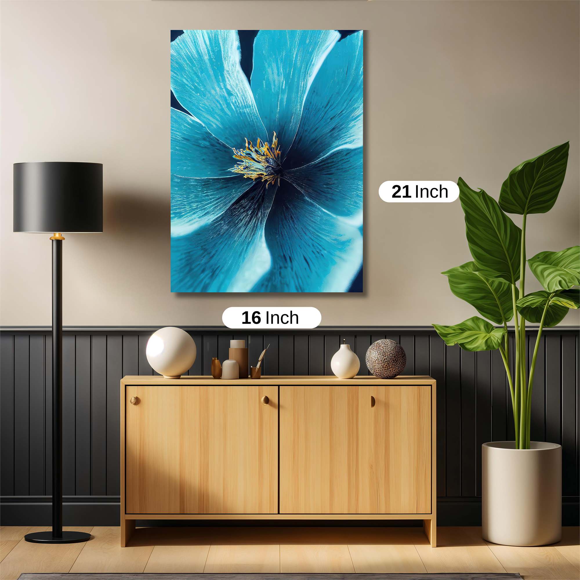 Blue Serenity Safe Wall Magnetic / M