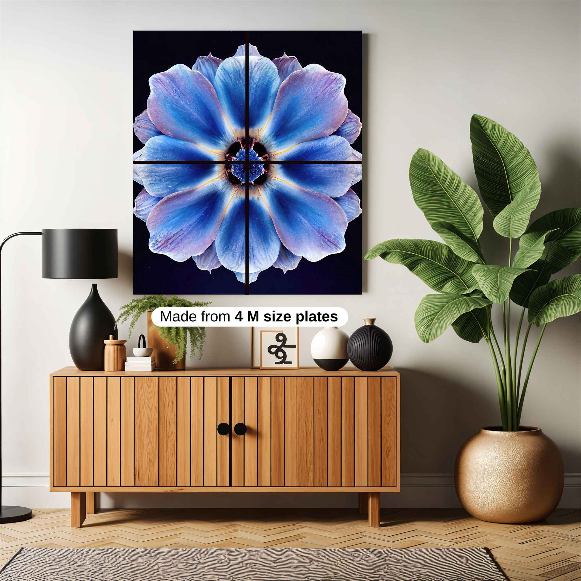 Blue Serenity Safe Wall Magnetic / M
