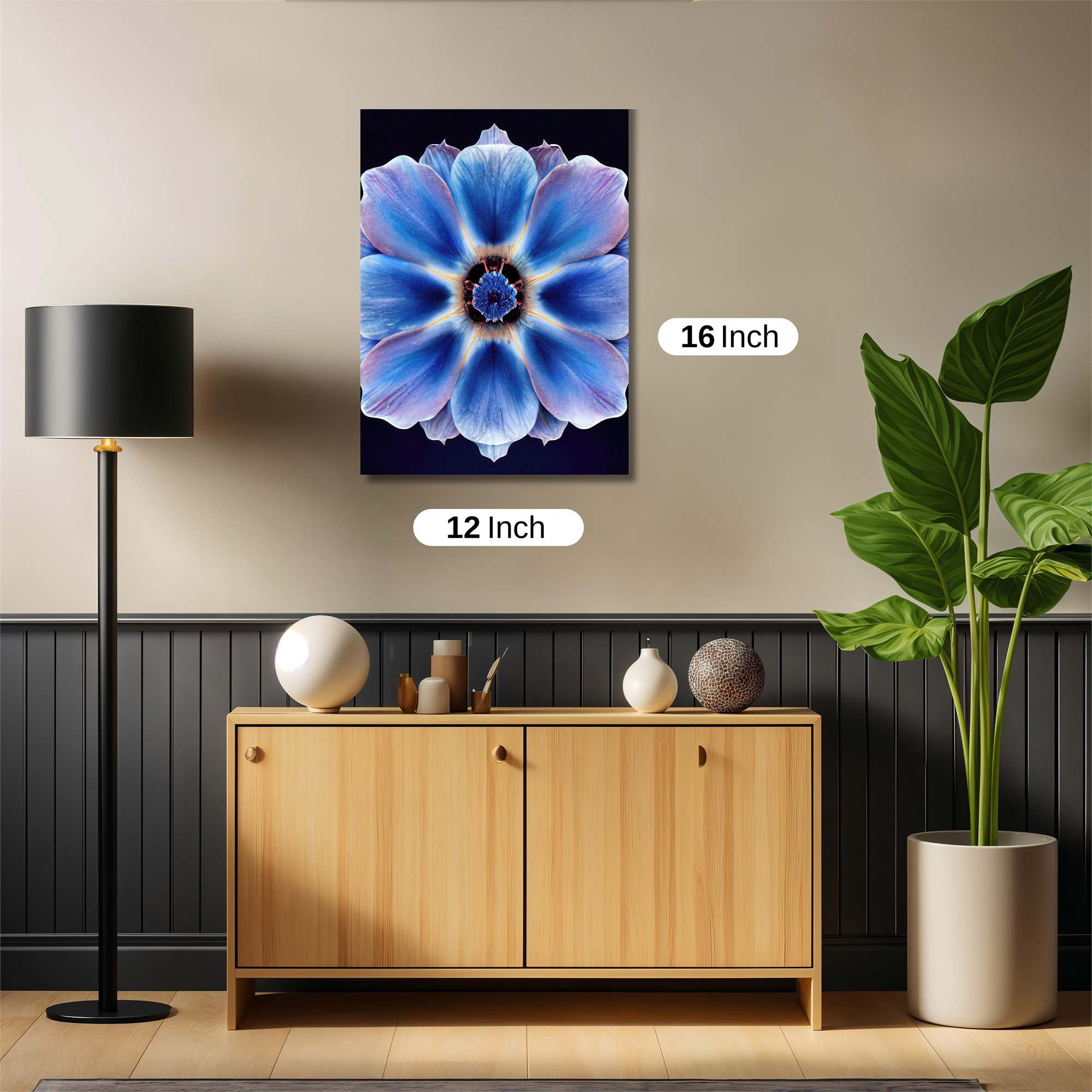 Blue Serenity Safe Wall Magnetic / M