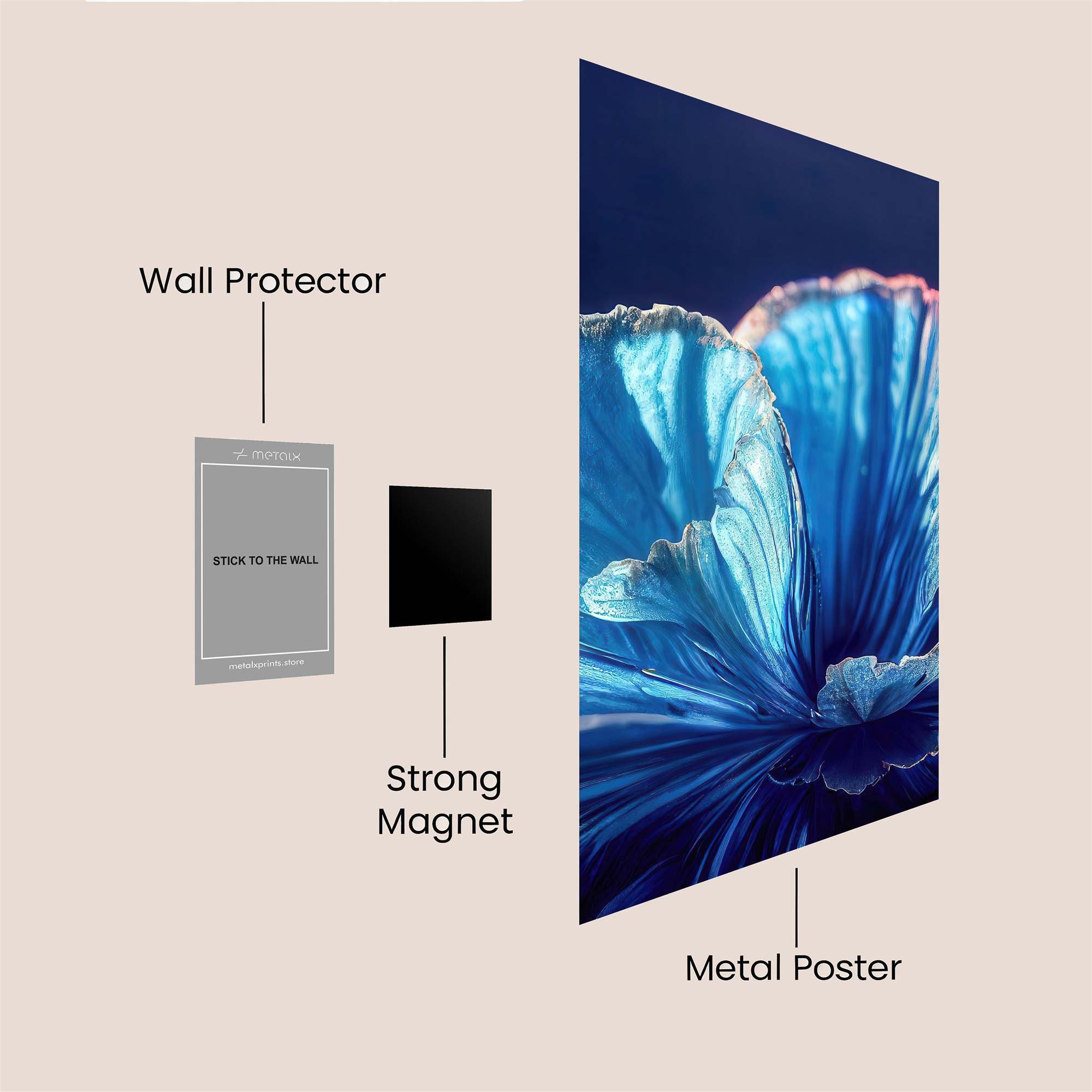 Blue Enigma Safe Wall Magnetic / M