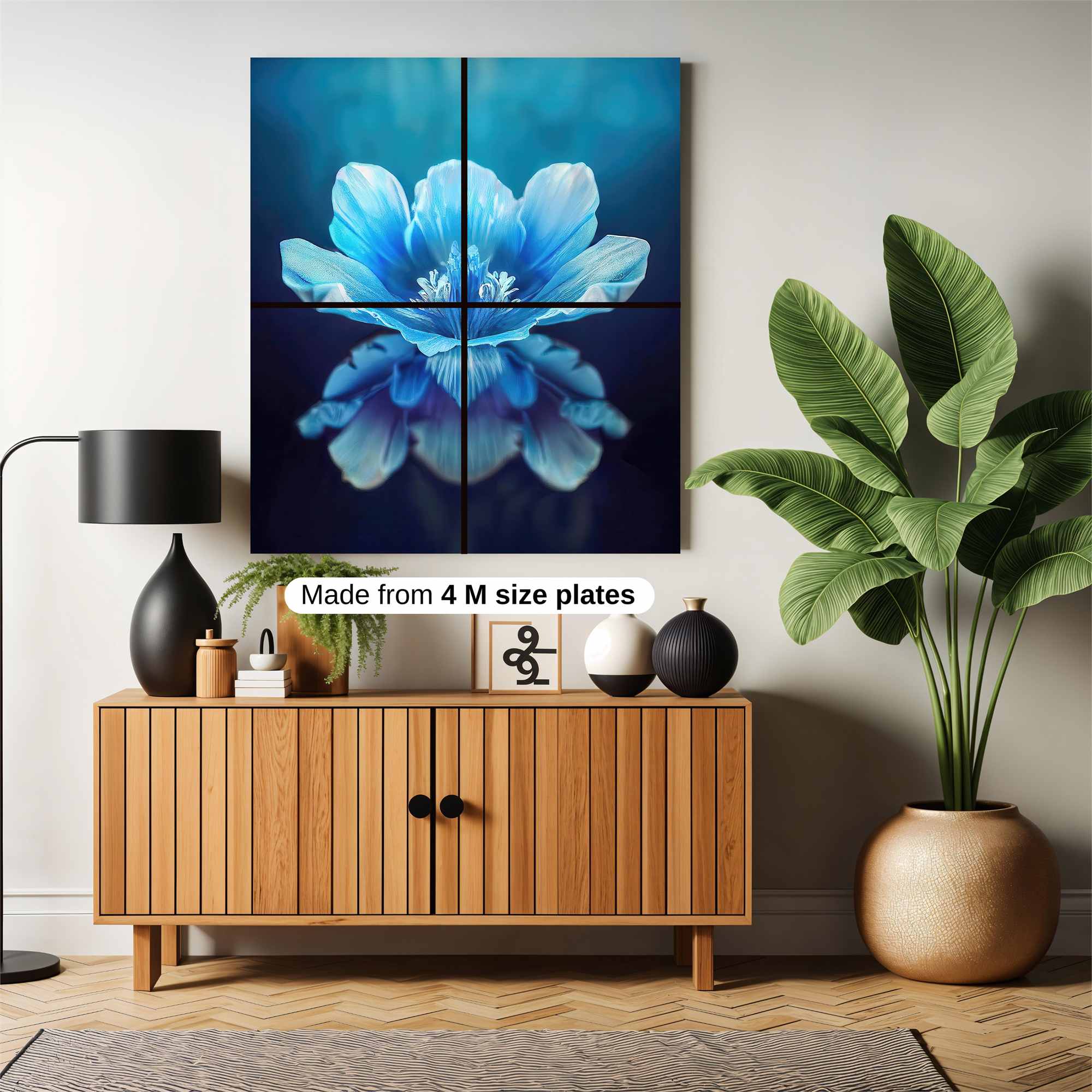 Blue Serenity Safe Wall Magnetic / M