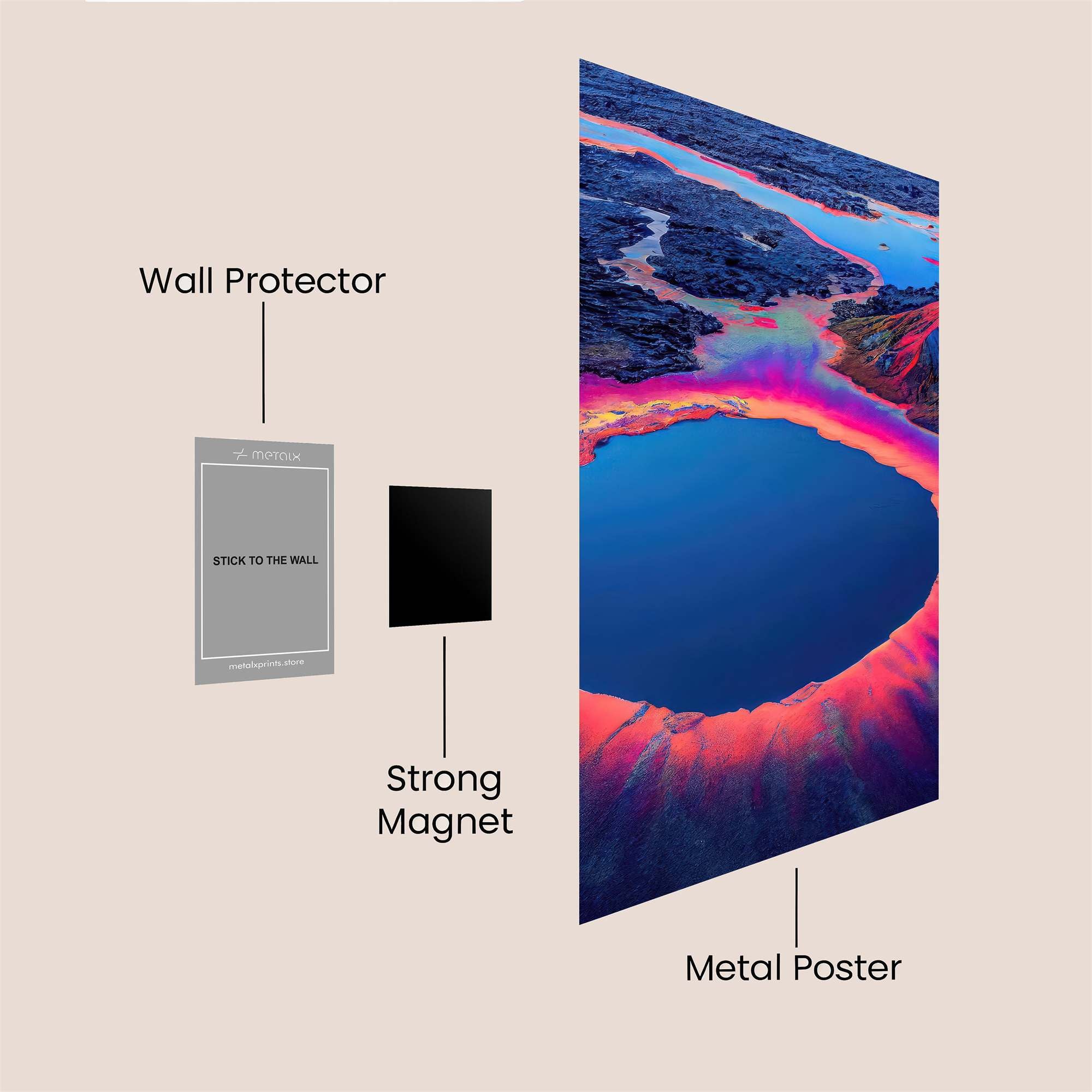 Volcanic Dream Safe Wall Magnetic / M