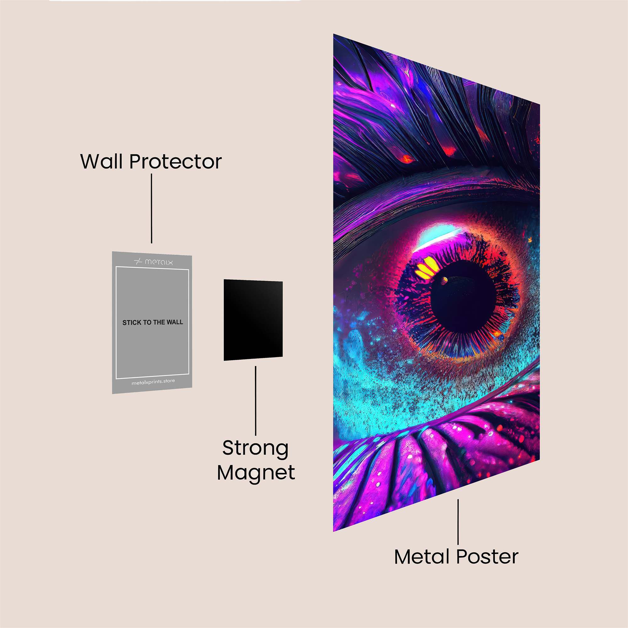 Neon Dream Safe Wall Magnetic / M