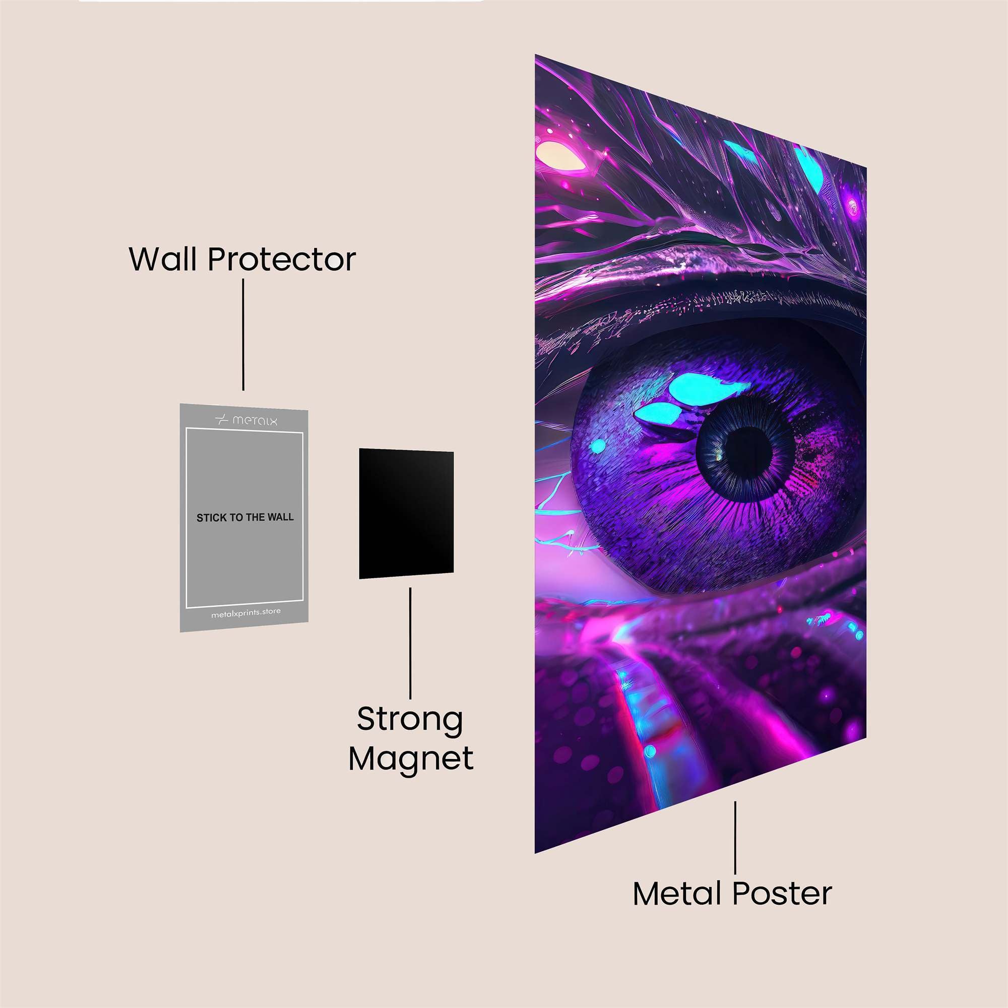 Mystic Gaze Safe Wall Magnetic / M