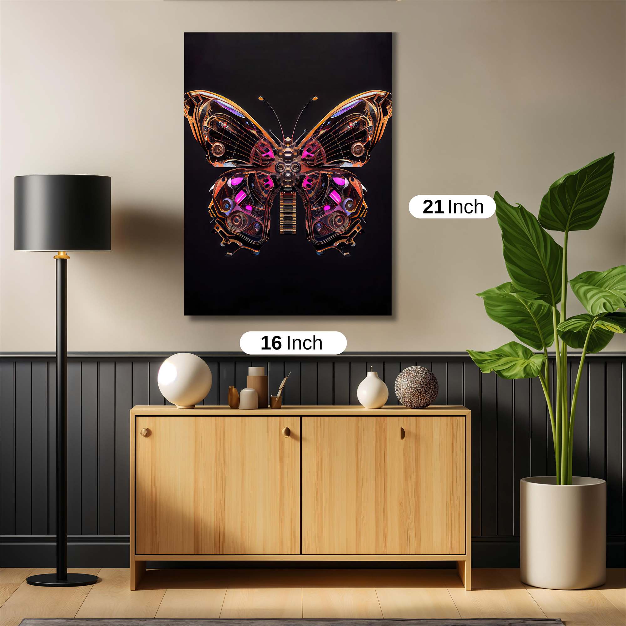 Butterfly Elegance Safe Wall Magnetic / M