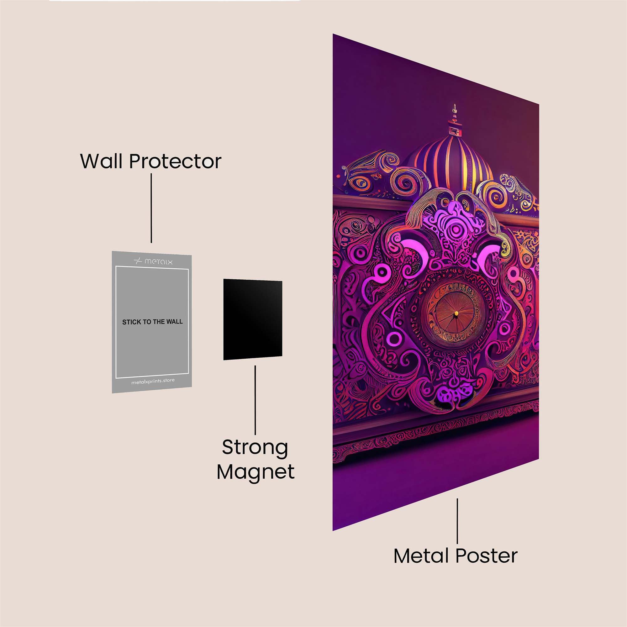 Clock Enchantment Safe Wall Magnetic / M