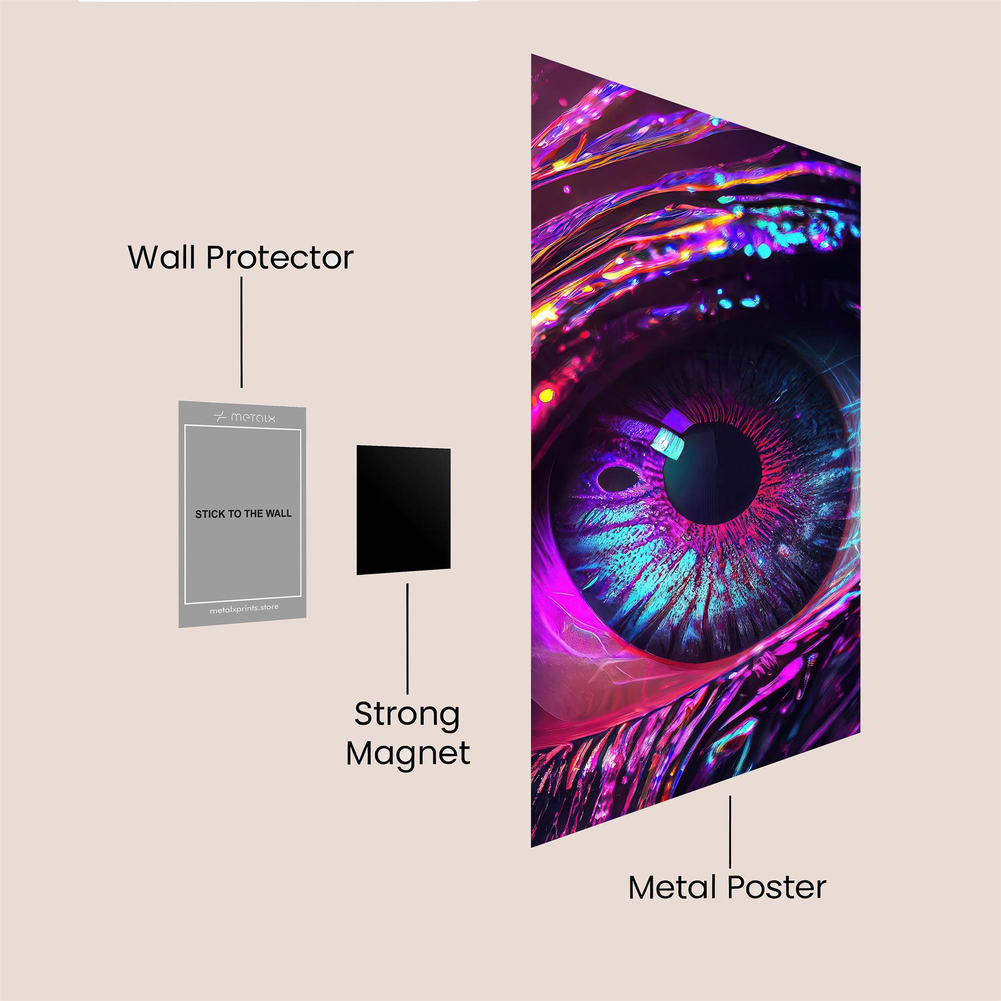 Mystic Gaze Safe Wall Magnetic / M