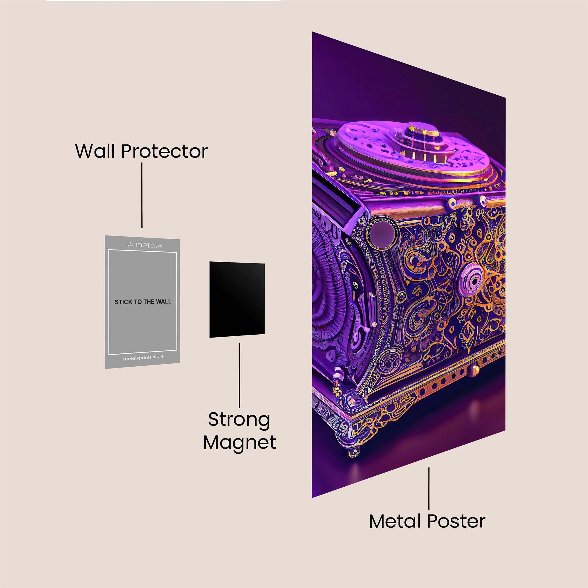 Mystic Box Safe Wall Magnetic / M