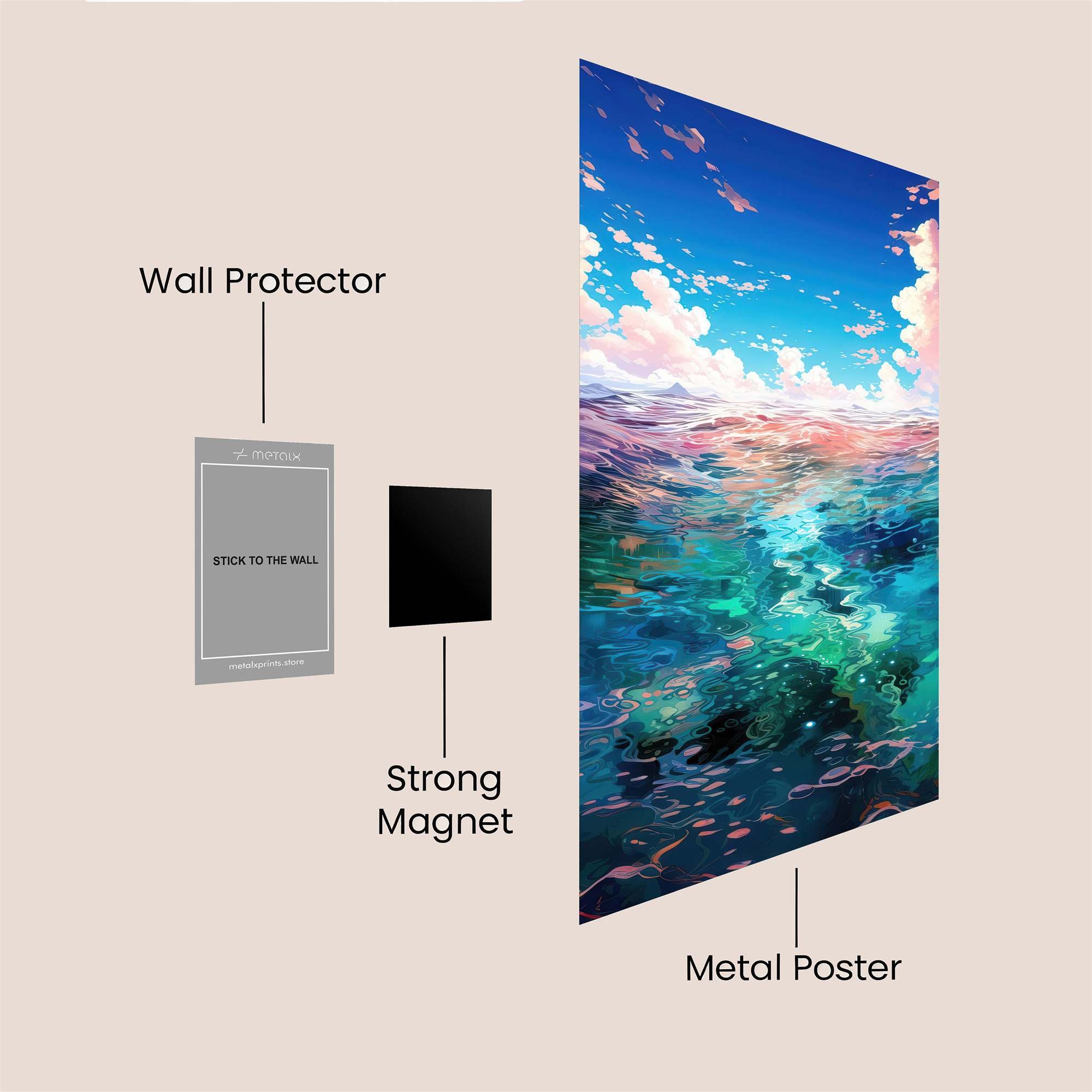 Skyward Serenity Safe Wall Magnetic / M