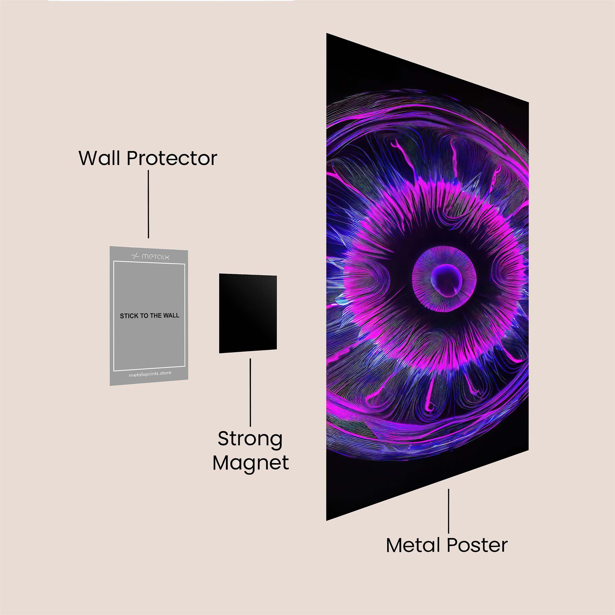 Plasma Pulse Safe Wall Magnetic / M